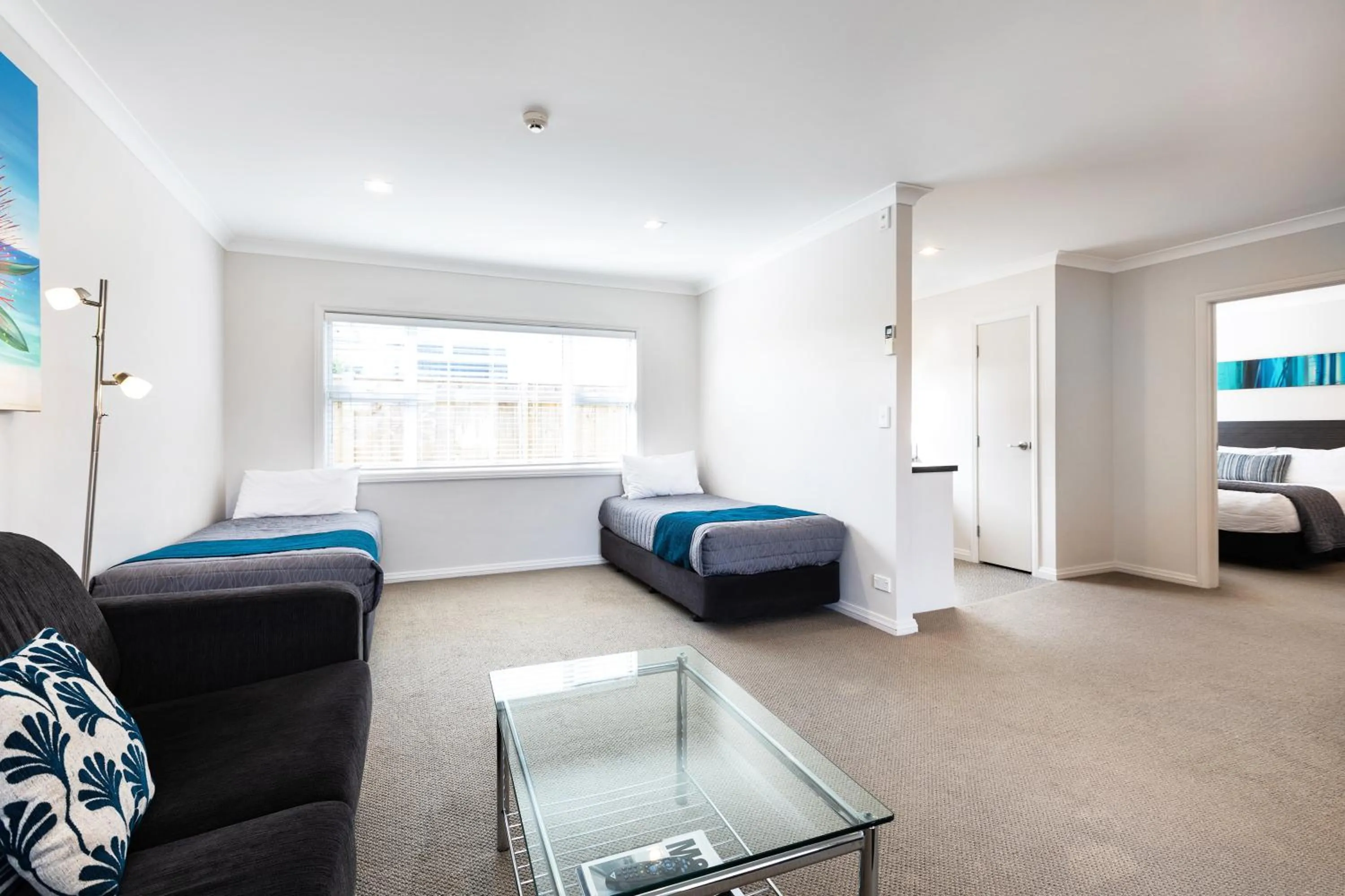 Bed in Beach Street Motel Apartments