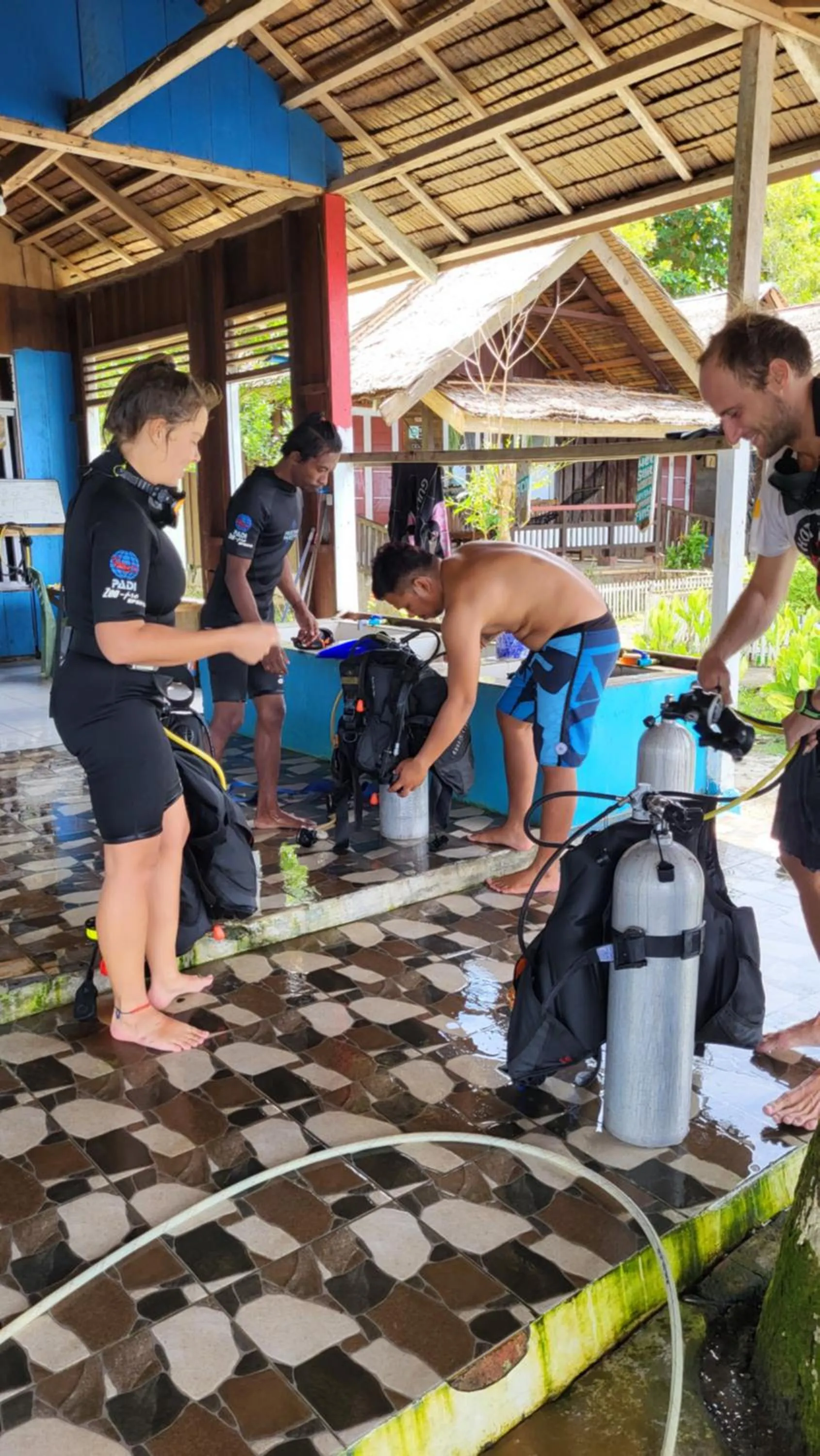People in Pristine Paradise Dive Resort - Togean Islands, Una Una