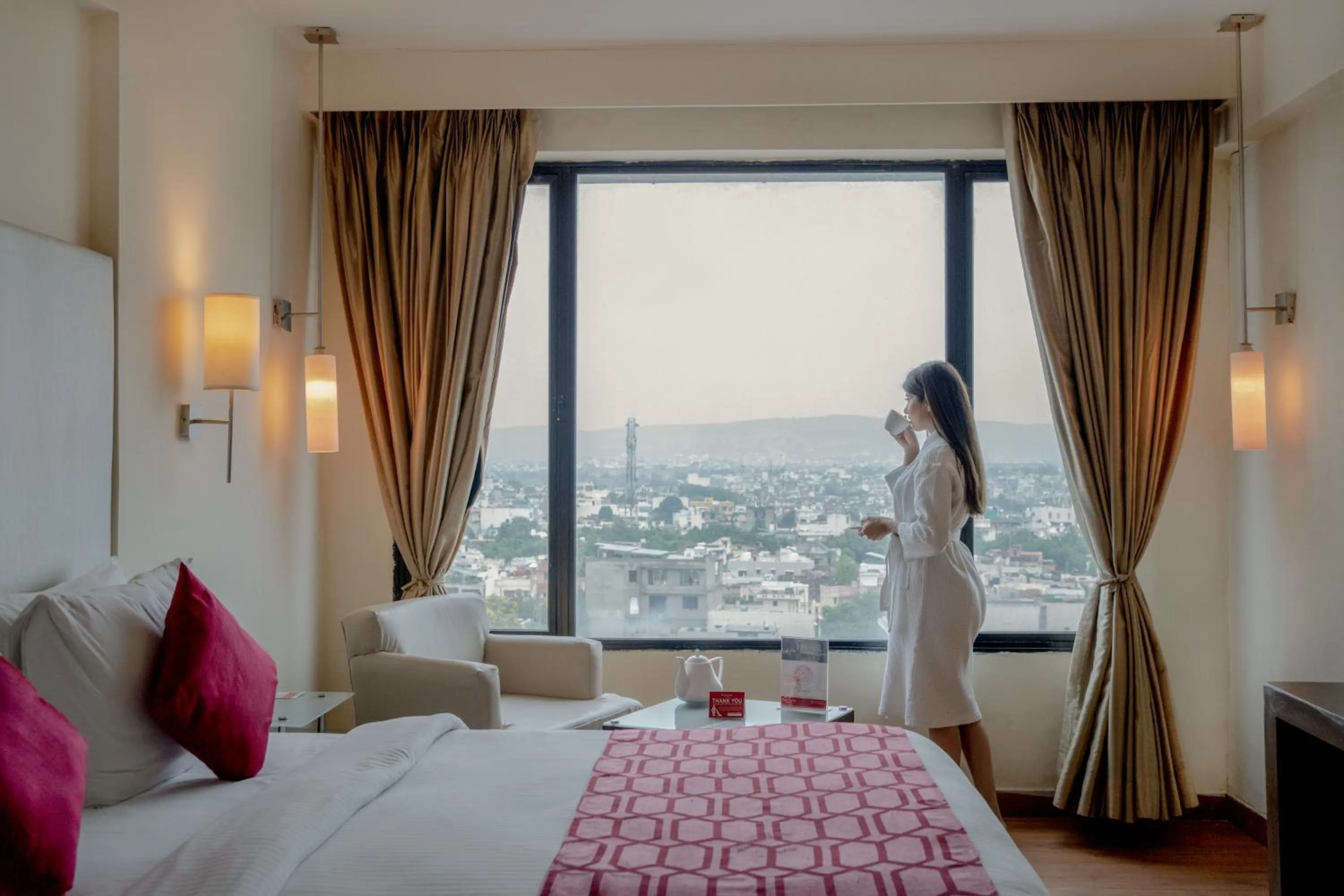 Bedroom, Bed in Ramada by Wyndham Jaipur North