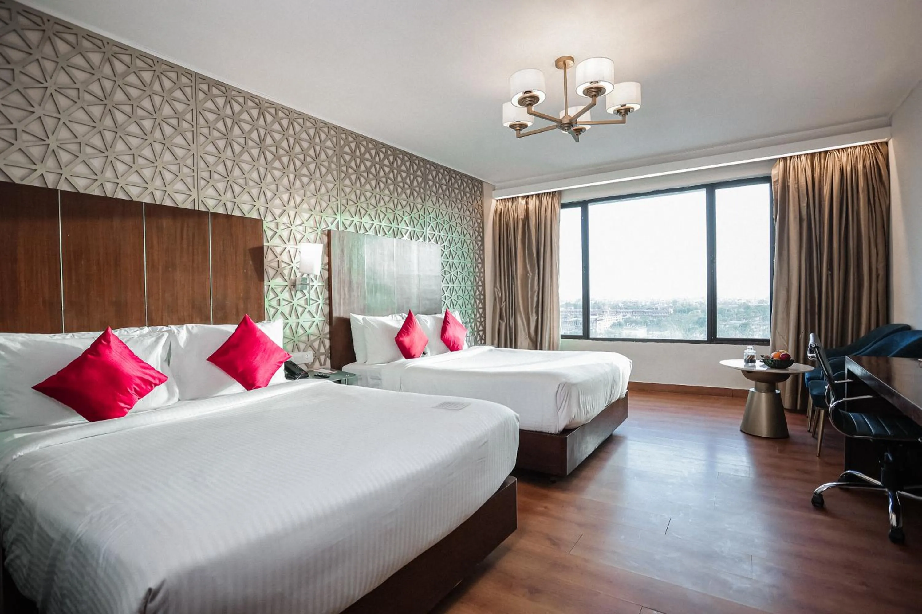 Bed in Ramada by Wyndham Jaipur North