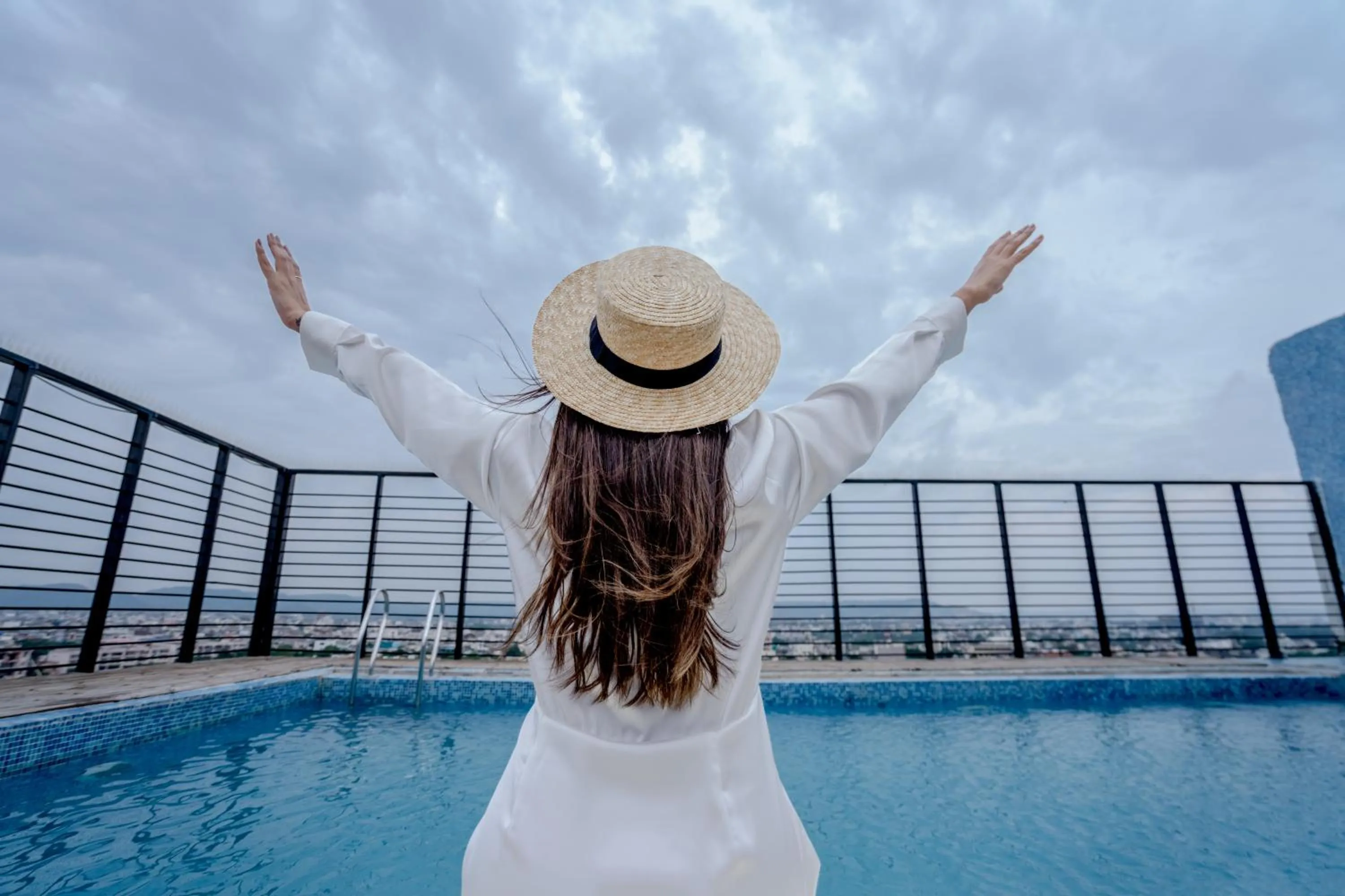 Swimming pool in Ramada by Wyndham Jaipur North