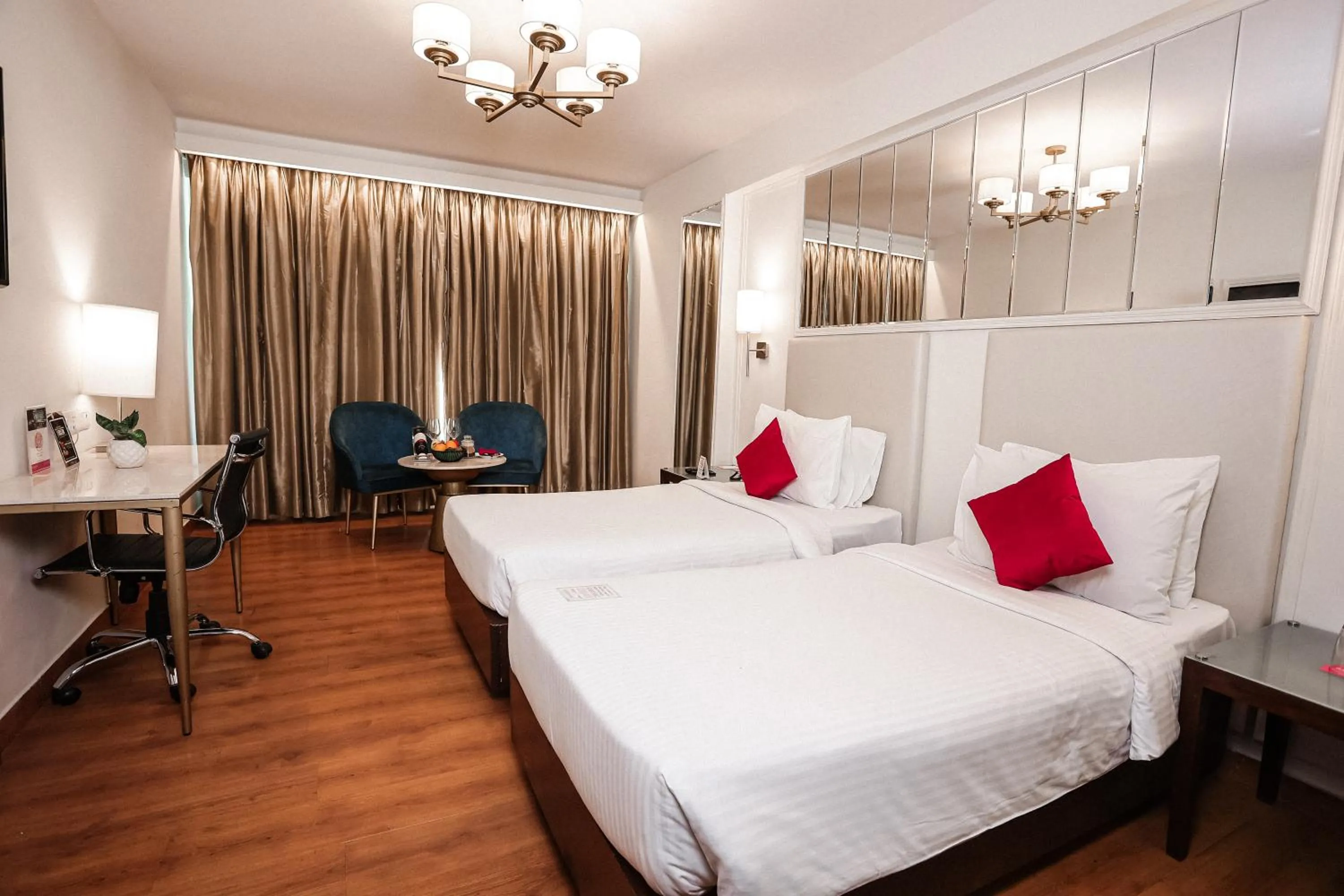 Bed in Ramada by Wyndham Jaipur North