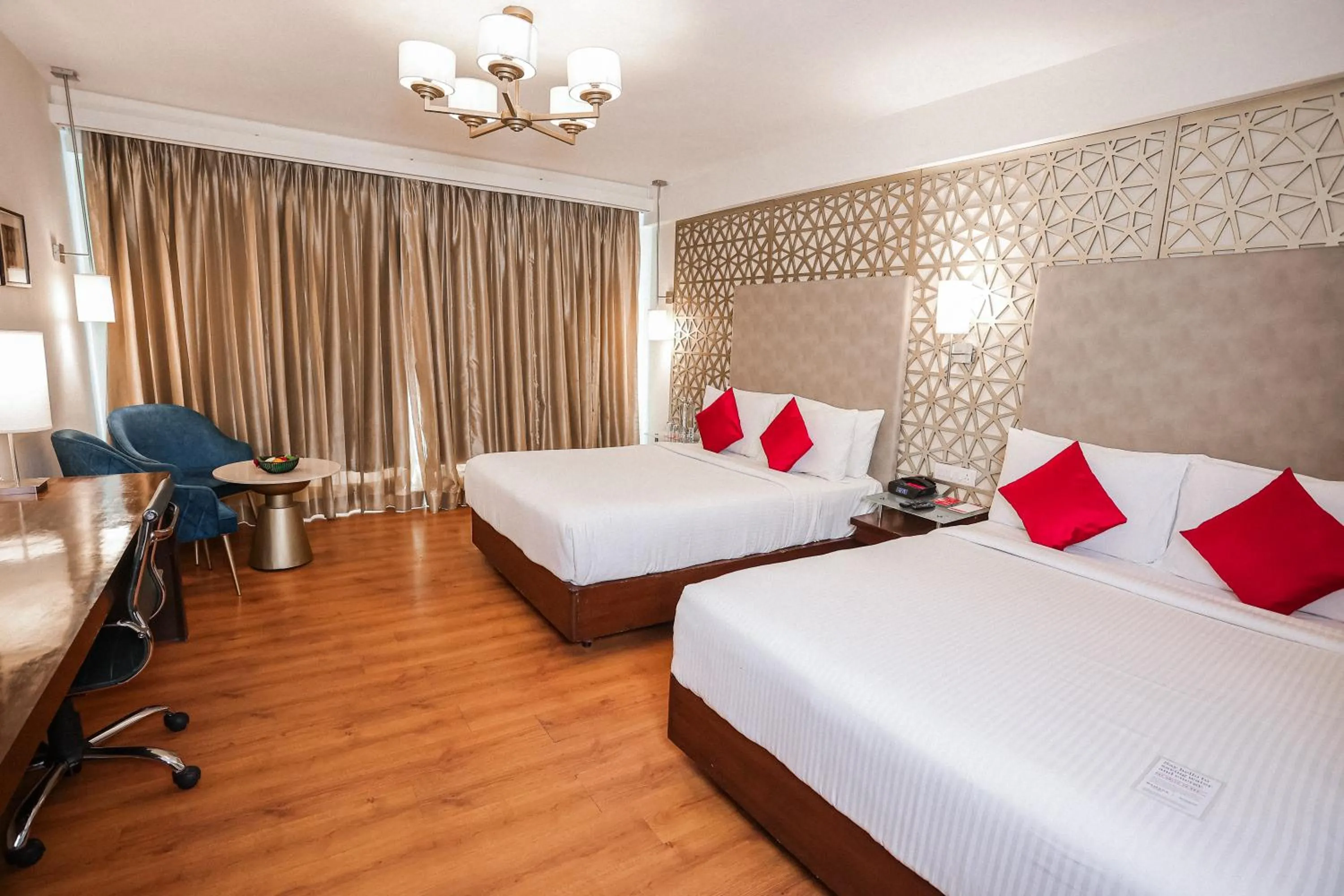 Bed in Ramada by Wyndham Jaipur North