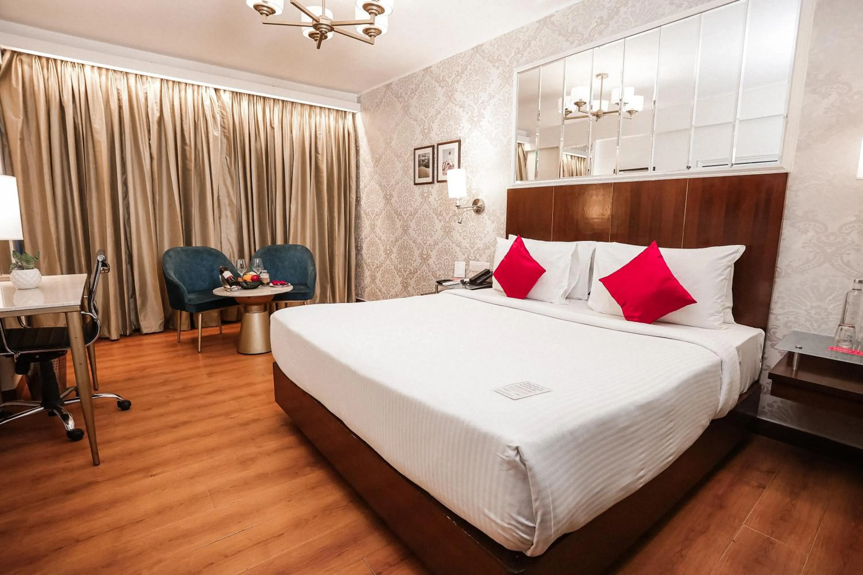 Bed in Ramada by Wyndham Jaipur North