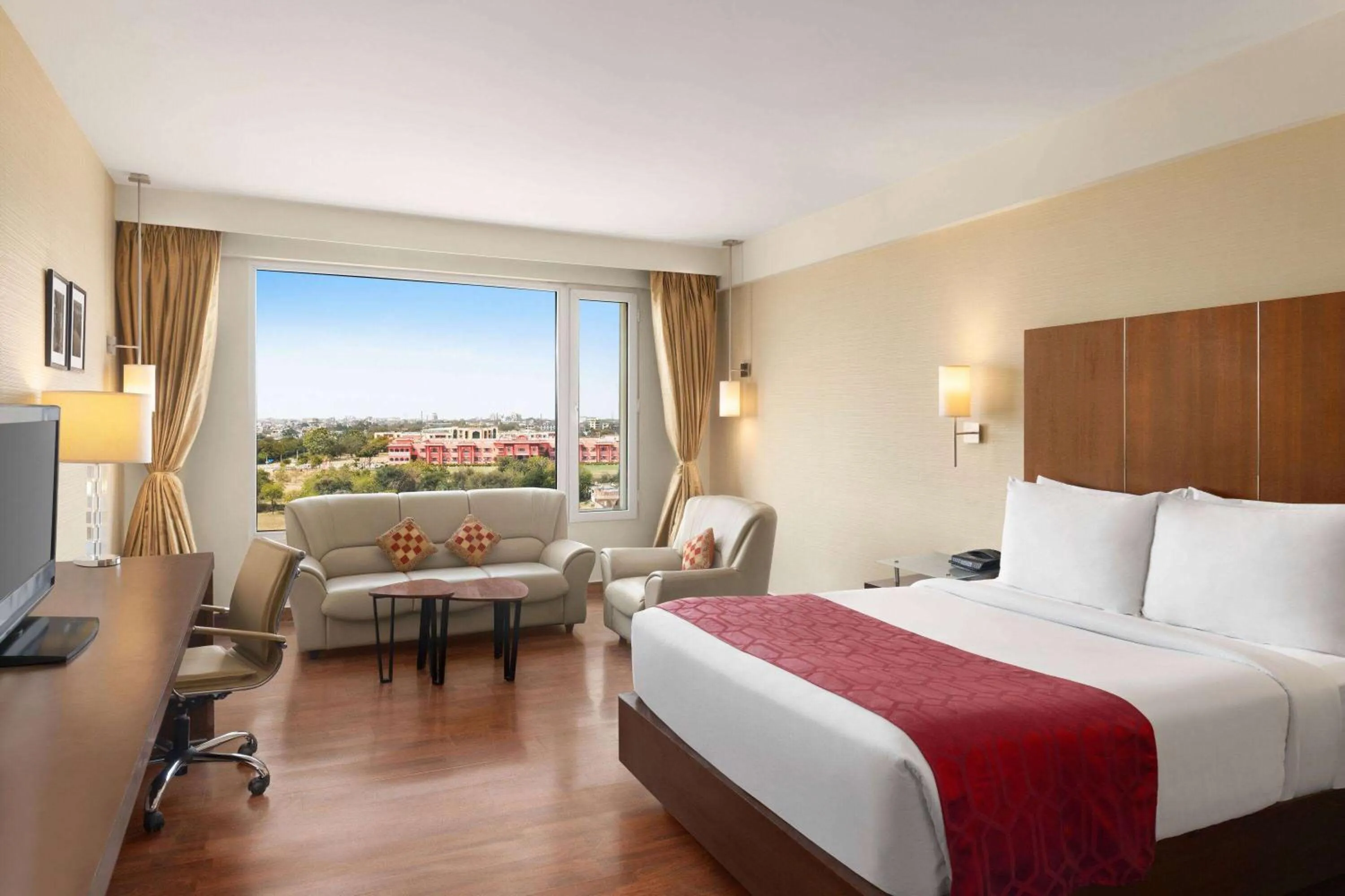 Photo of the whole room, Bed in Ramada by Wyndham Jaipur North