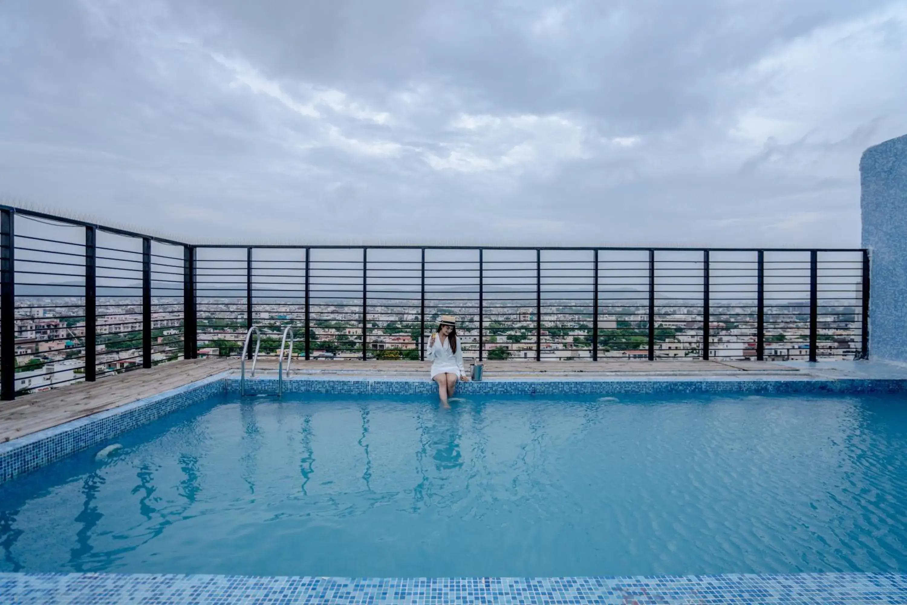 Swimming pool in Ramada by Wyndham Jaipur North Swimming pool in Ramada by Wyndham Jaipur North