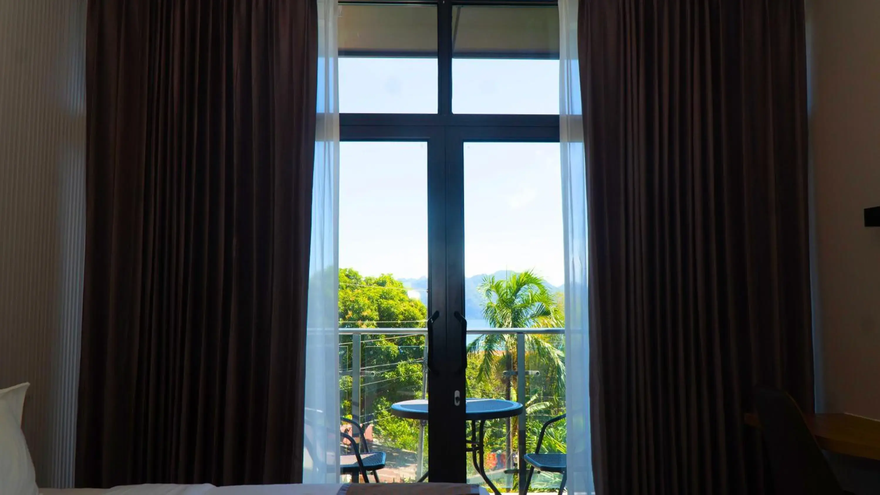 View (from property/room), Bed in Vienna Hotel View (from property/room), Bed in Vienna Hotel