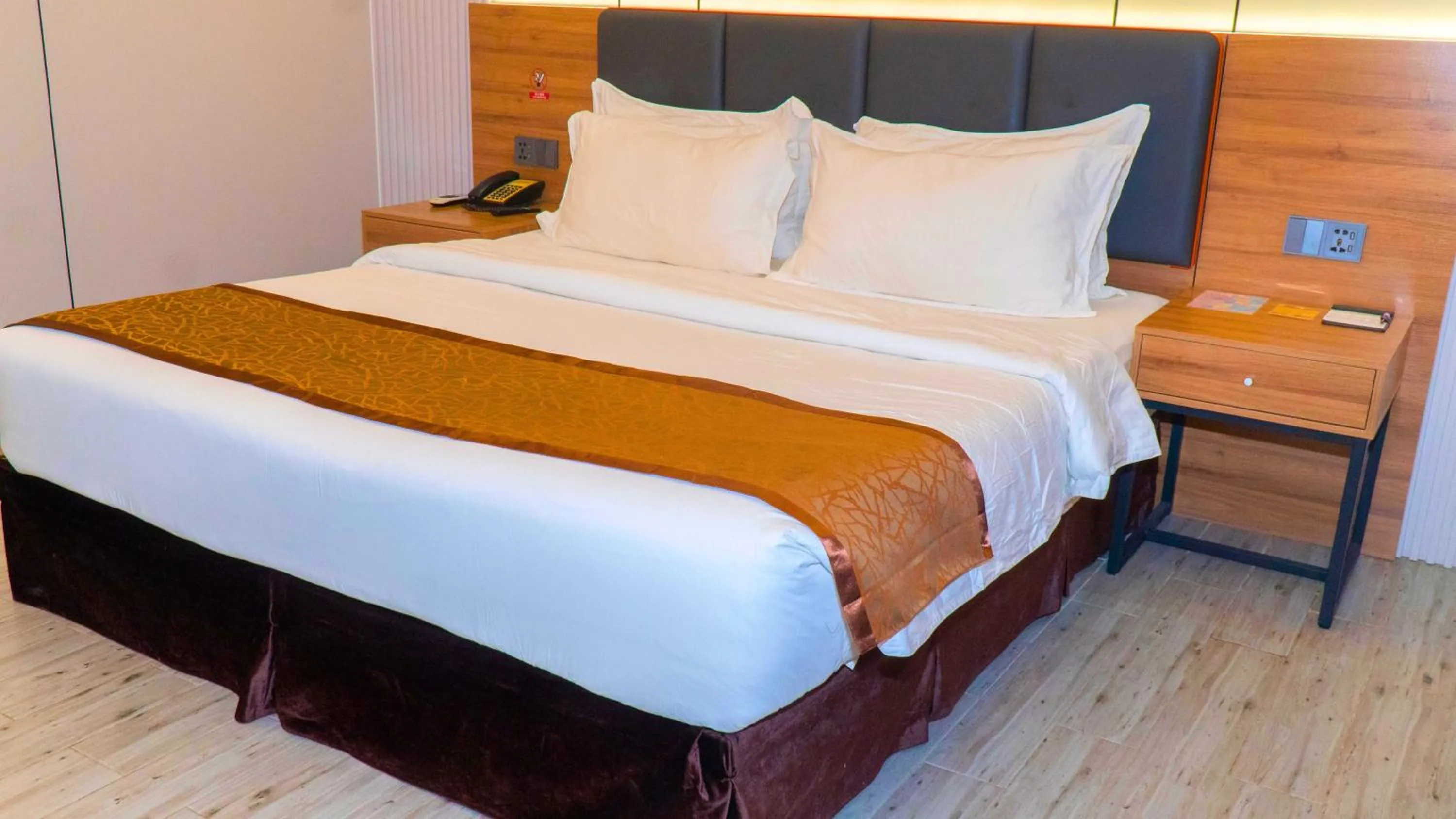 Bed in Vienna Hotel