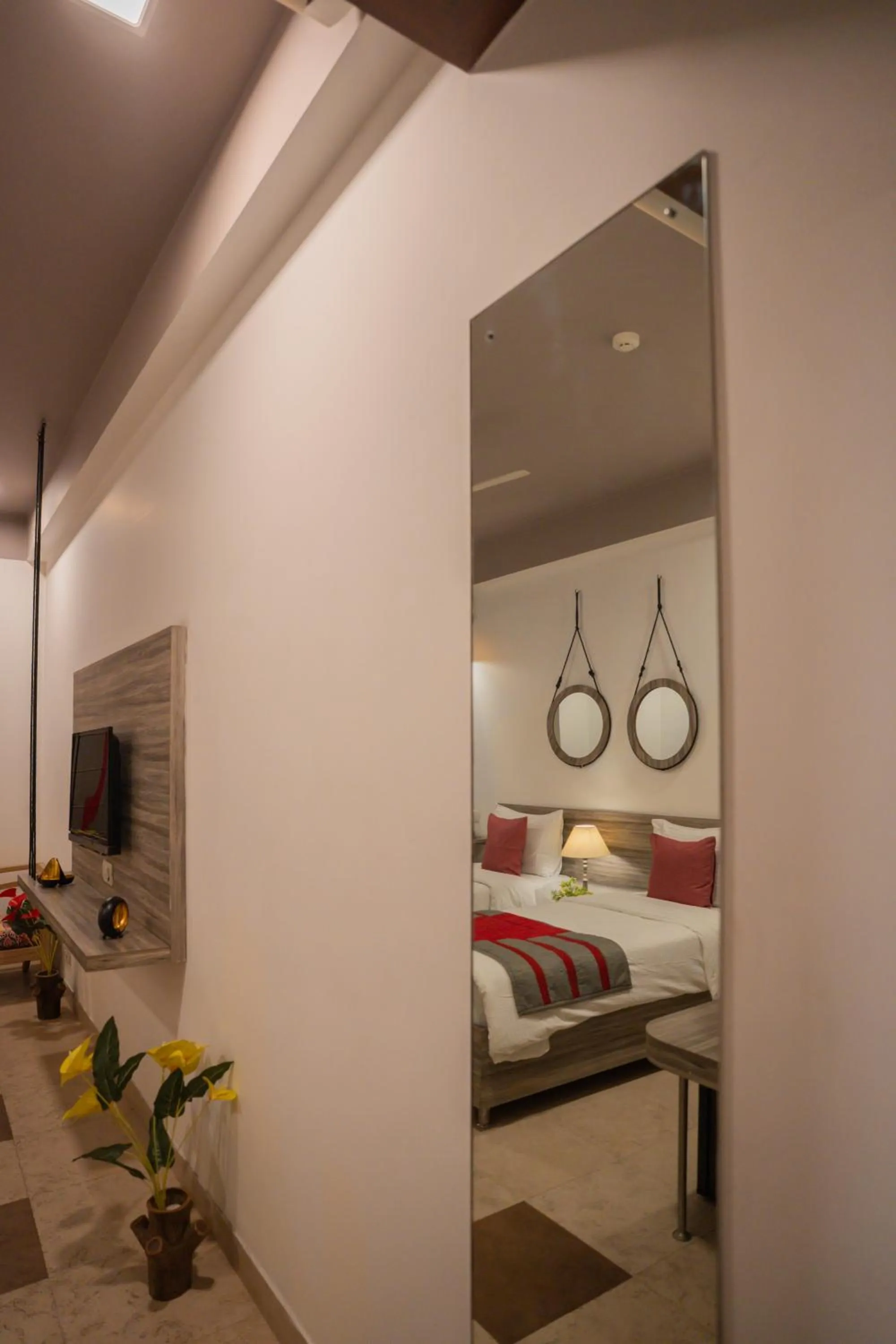 Decorative detail, Bed in Ahuja Residency Parklane