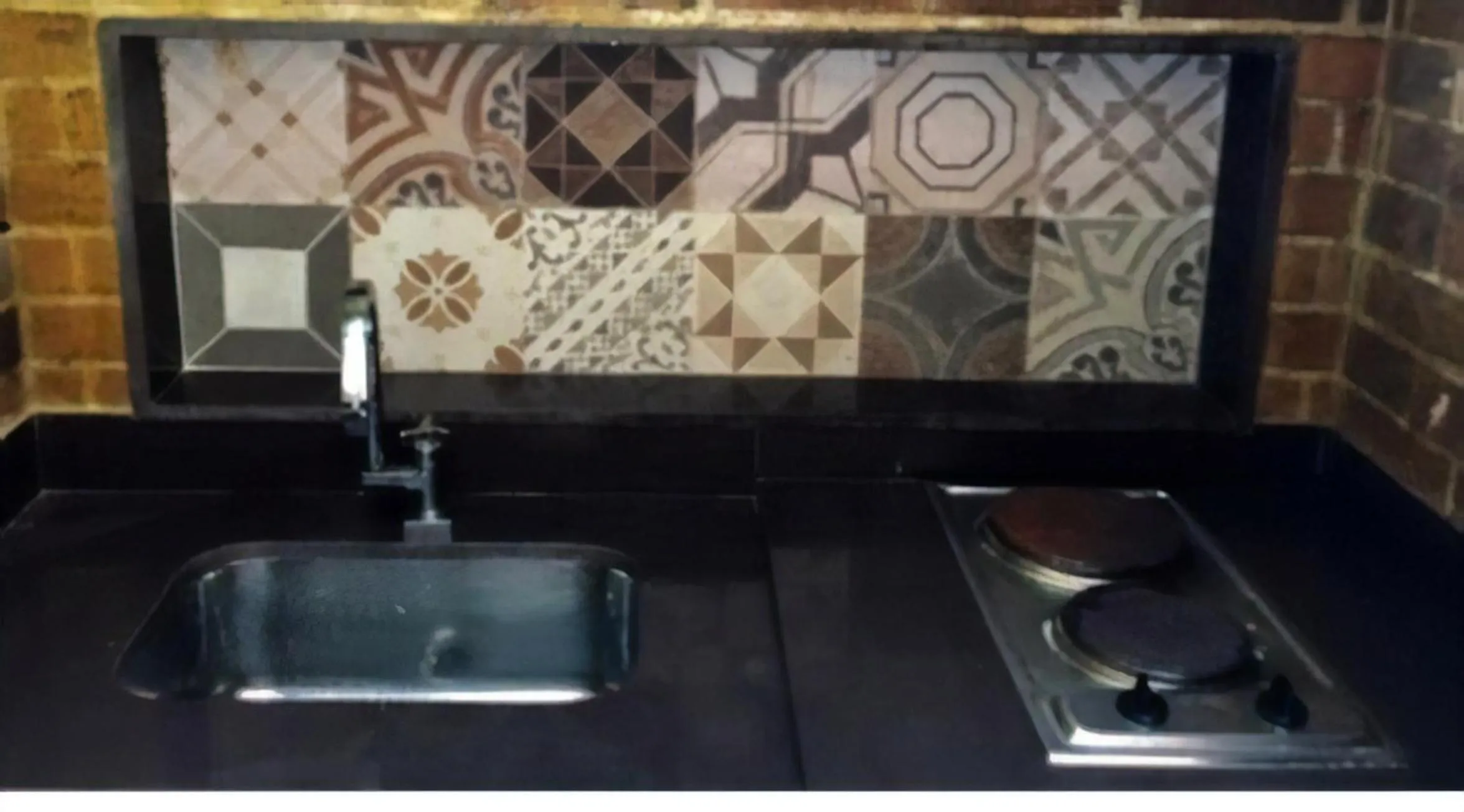 Communal kitchen in Flat no Portogalo