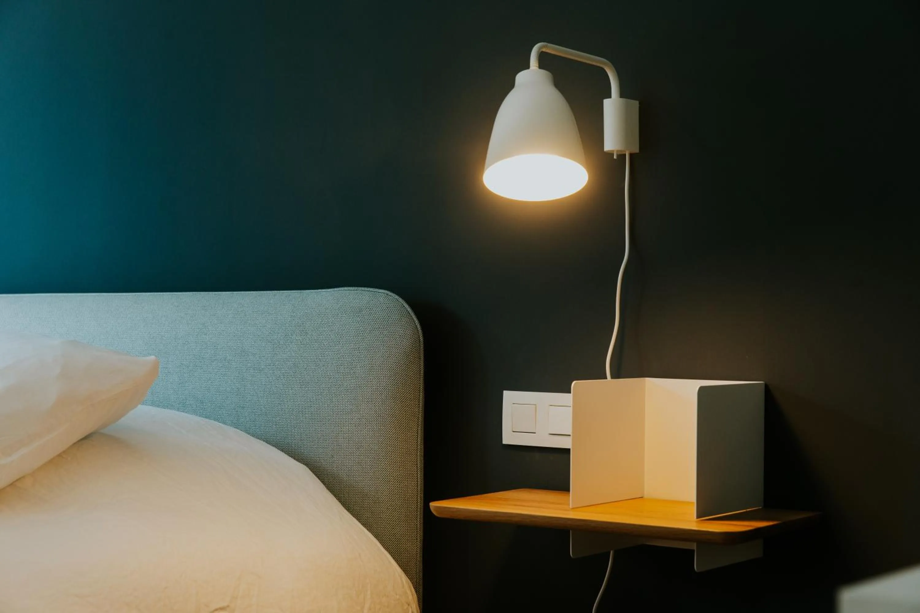 Decorative detail, Bed in Hotel Jerom