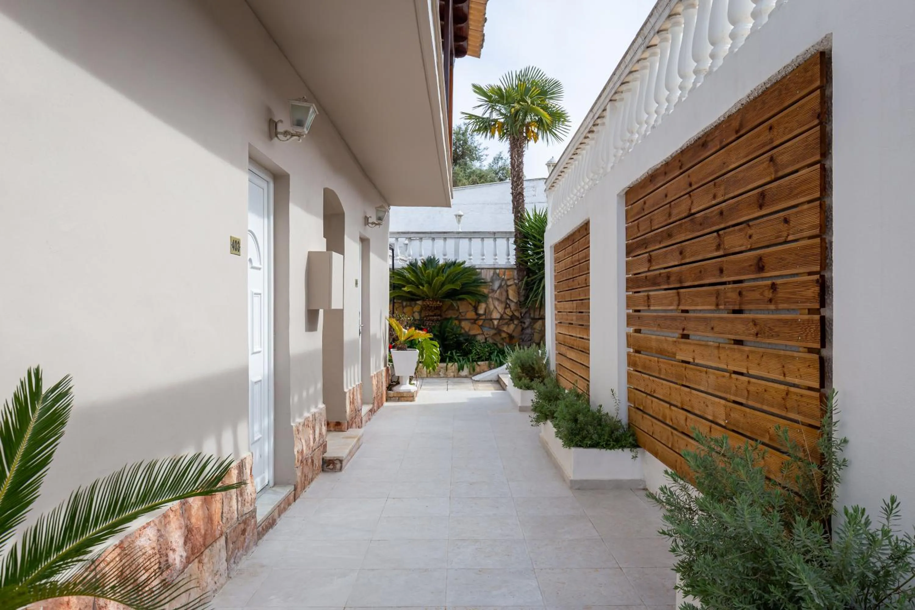 Patio in Oasis Hotel