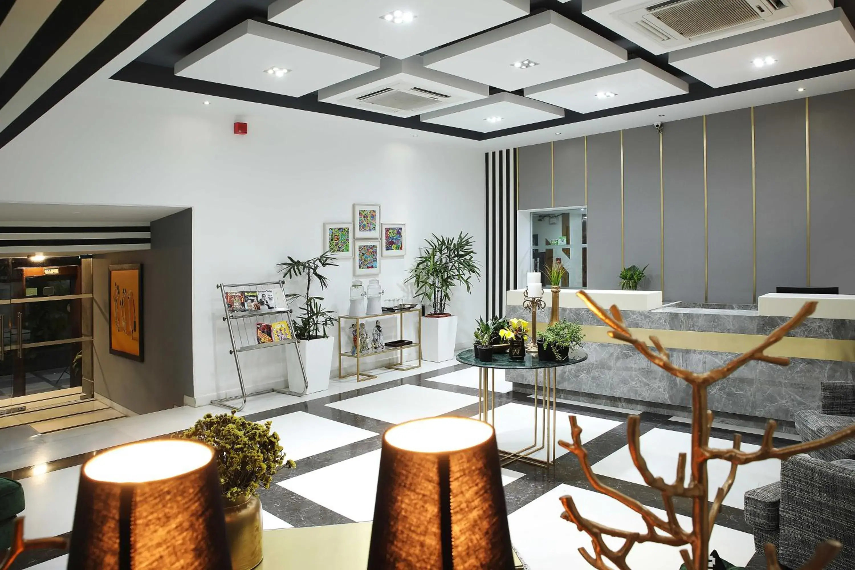 Lobby or reception in Ahuja Residency Sunder Nagar Lobby or reception in Ahuja Residency Sunder Nagar