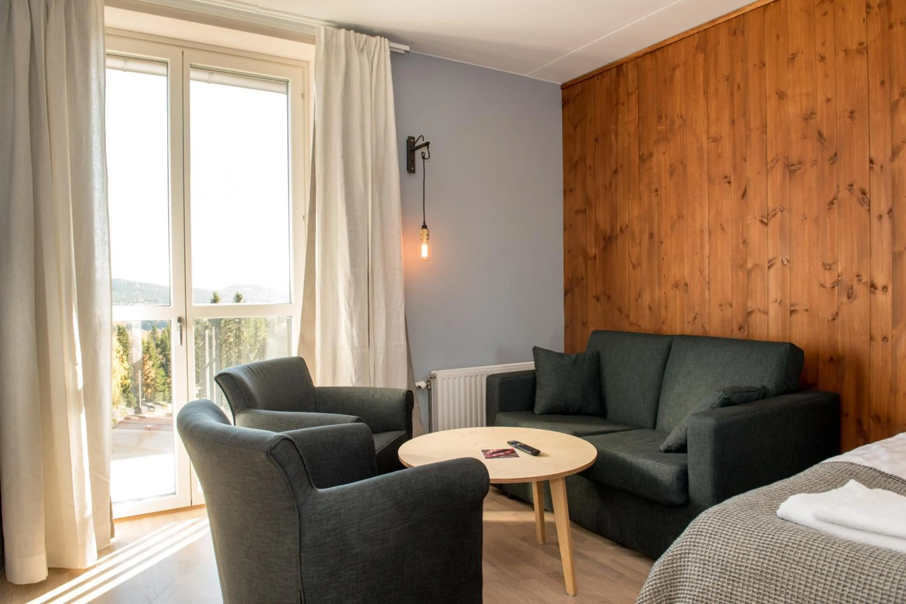 Seating area in Bergshotellet