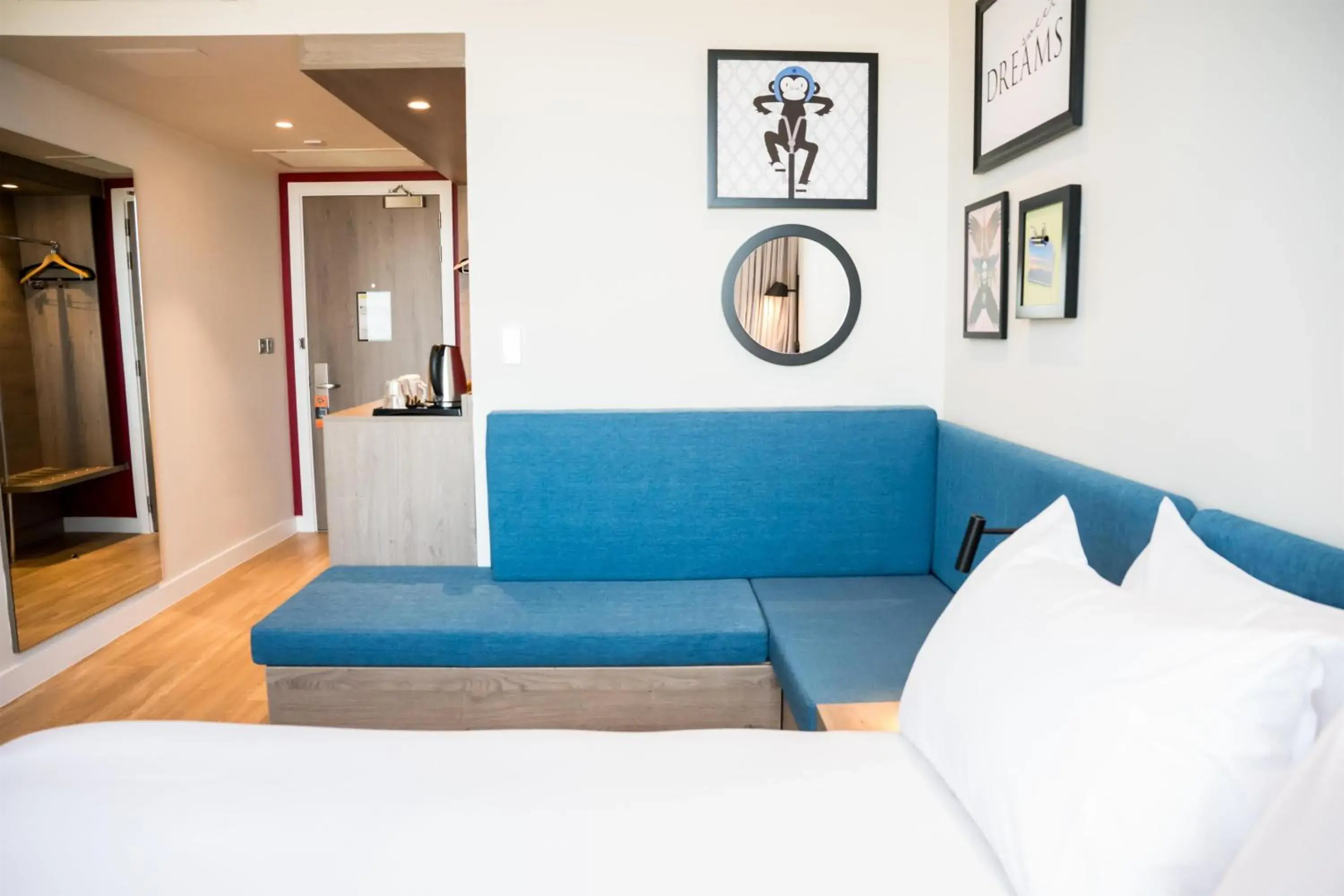 Living room, Bed in Hampton By Hilton Blackpool Living room, Bed in Hampton By Hilton Blackpool