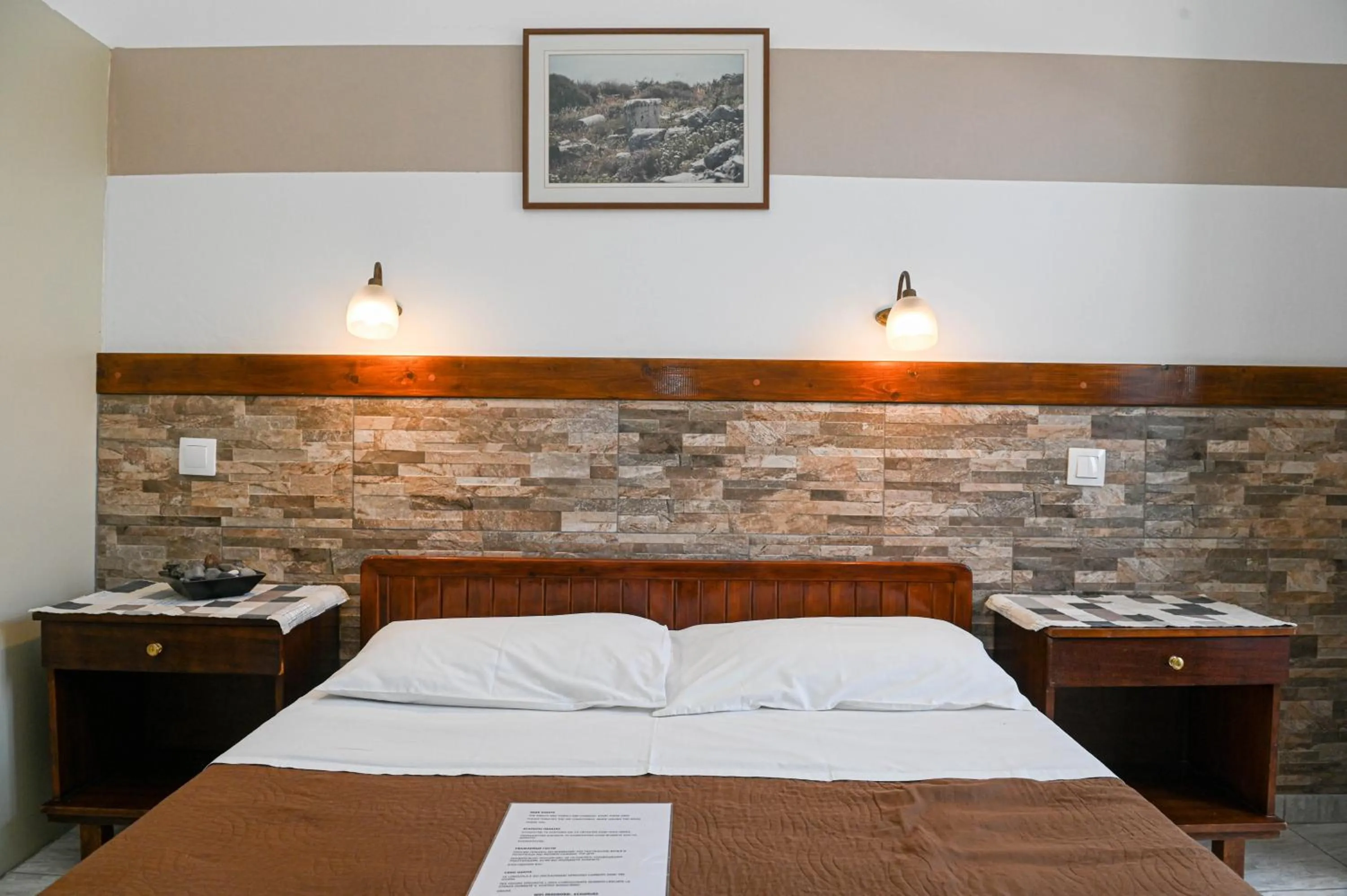 Bed in Narkissos Hotel