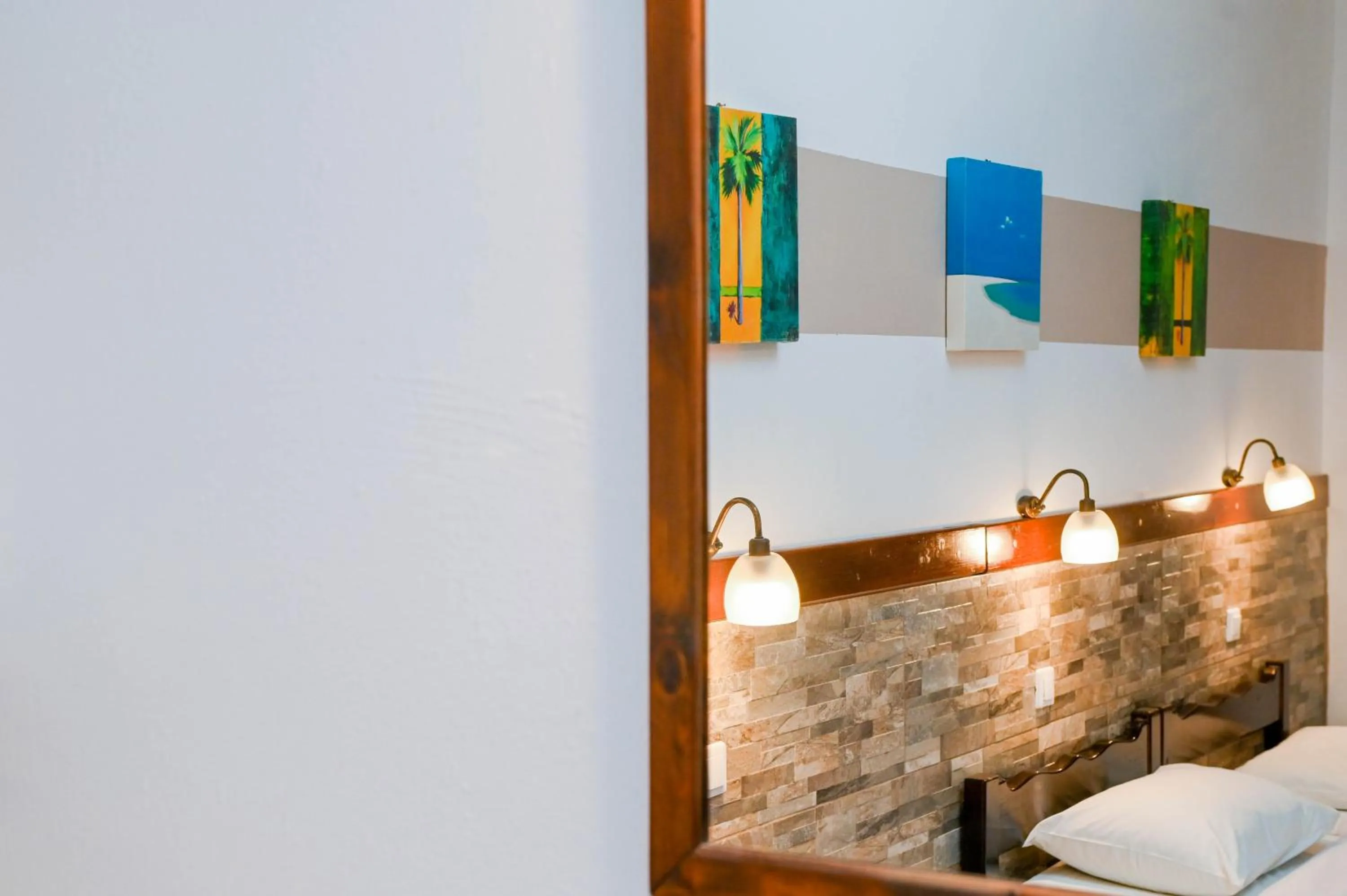 Bed in Narkissos Hotel