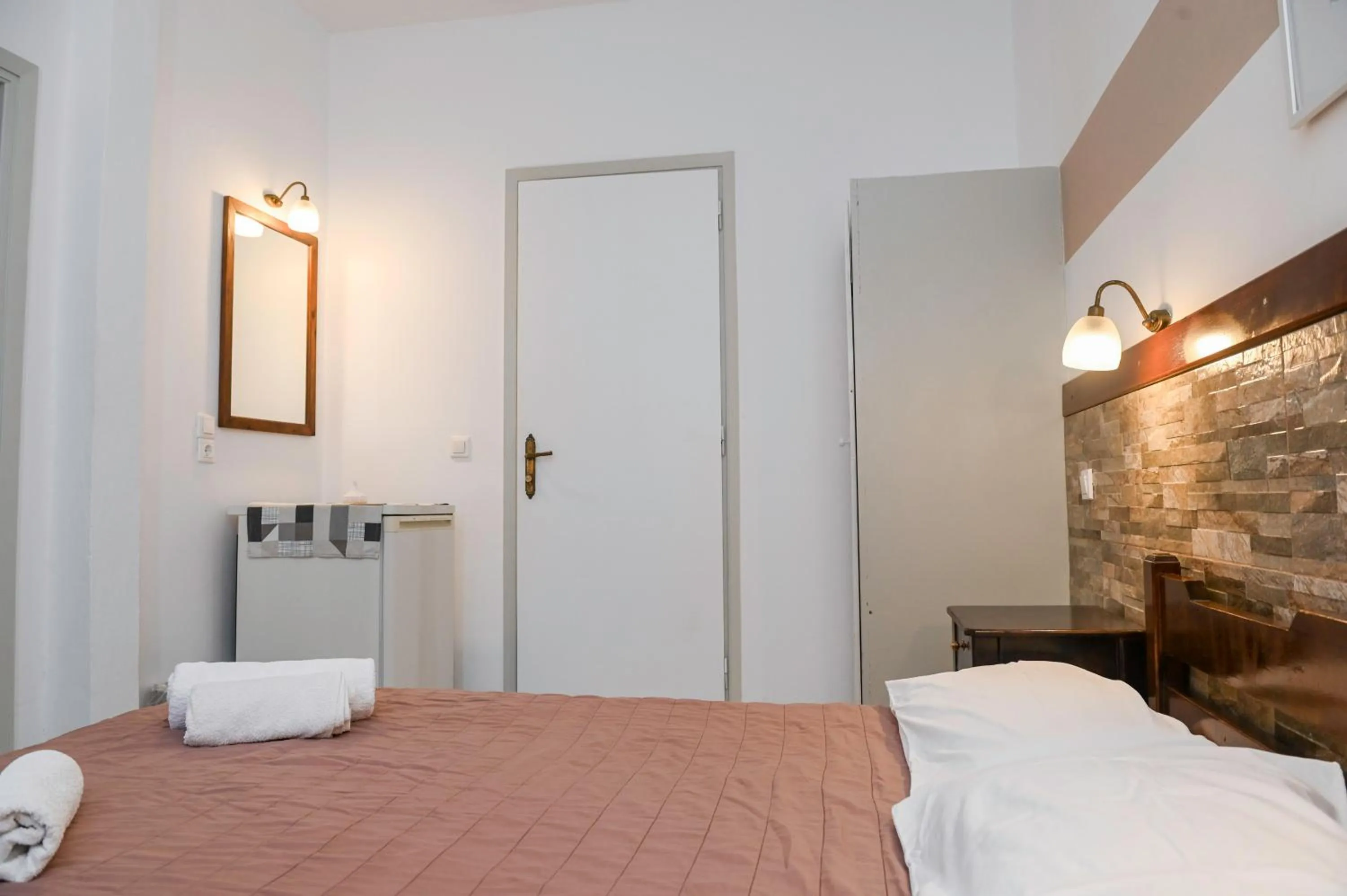 Bed in Narkissos Hotel