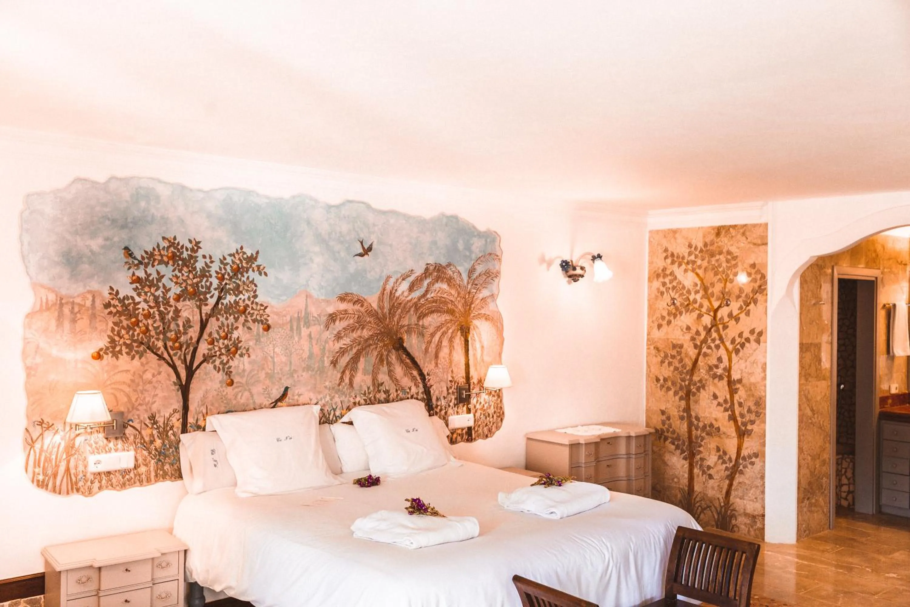 Bed in Hotel Finca Ca N'ai - Adults Only