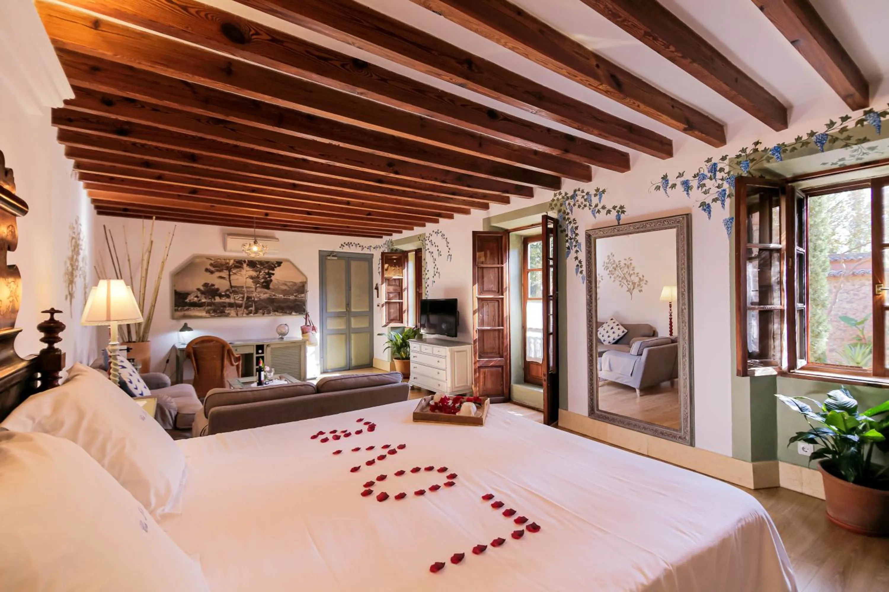 Bed in Hotel Finca Ca N'ai - Adults Only