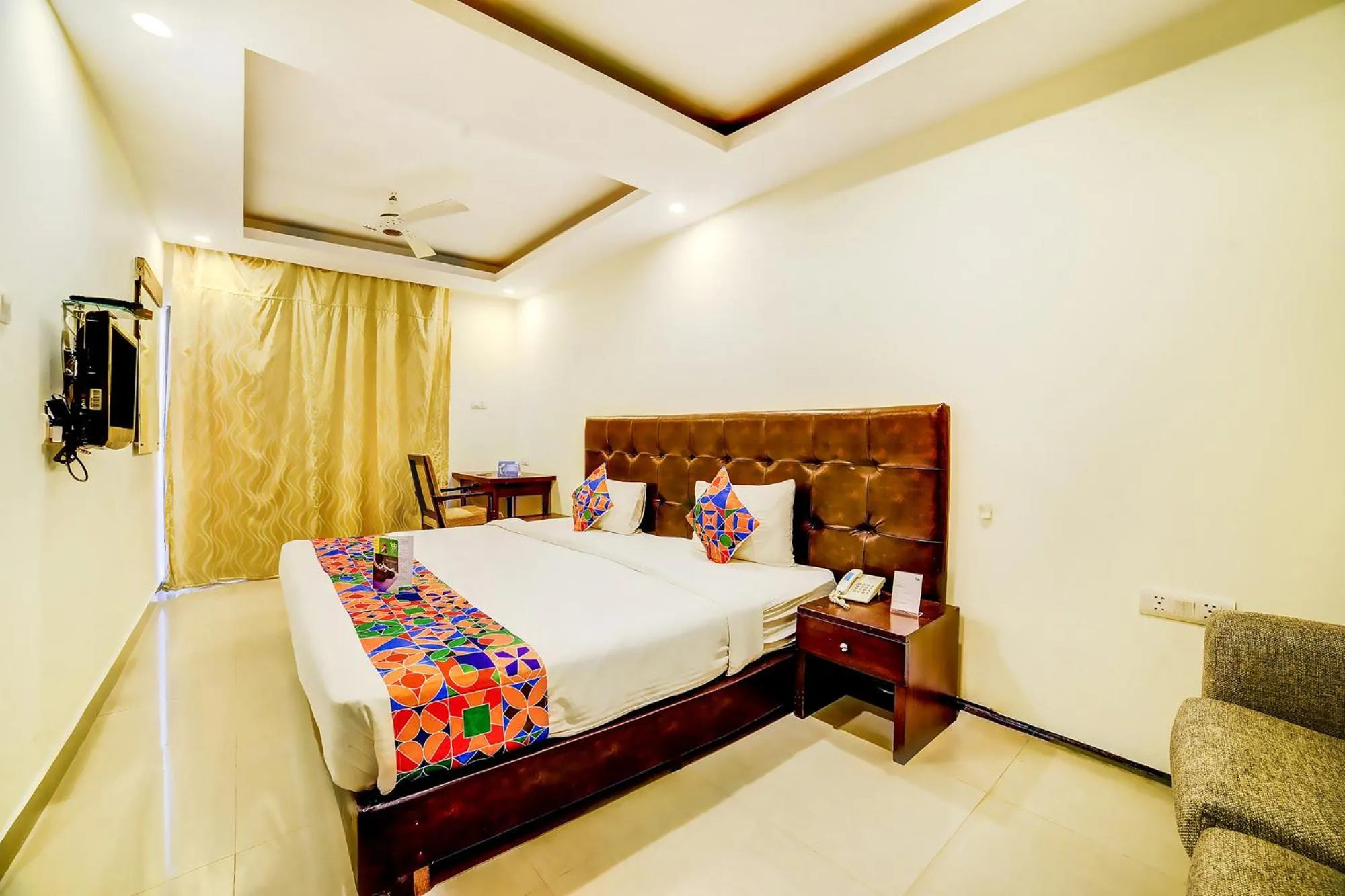 Bed in Nitya Resort, Calangute