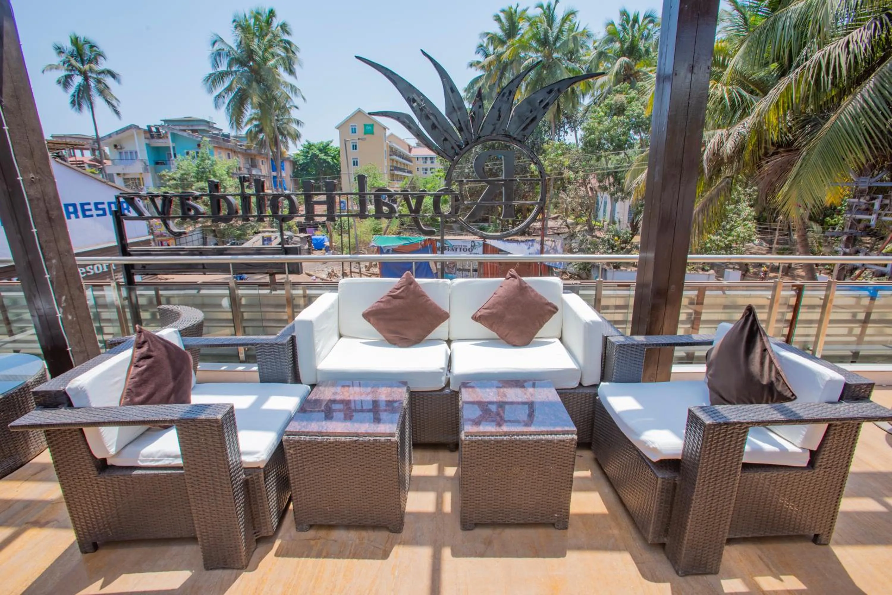 Balcony/Terrace in Nitya Resort, Calangute