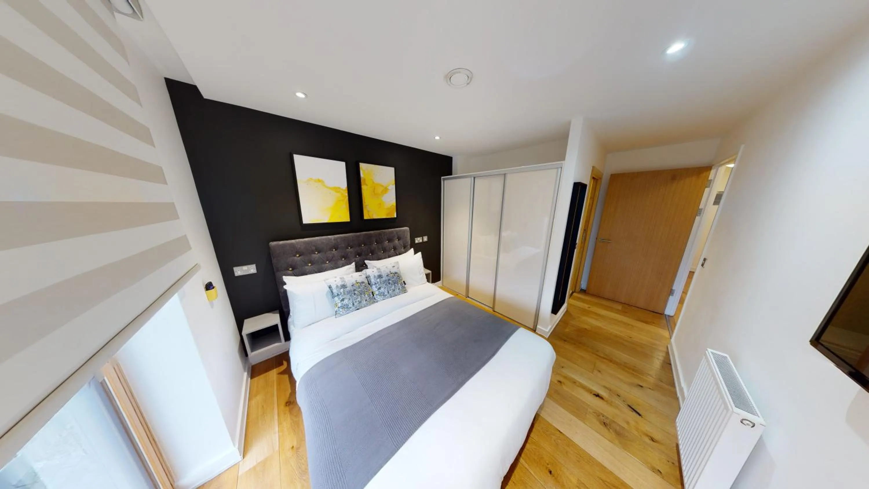Bed in Quay Apartments Manchester