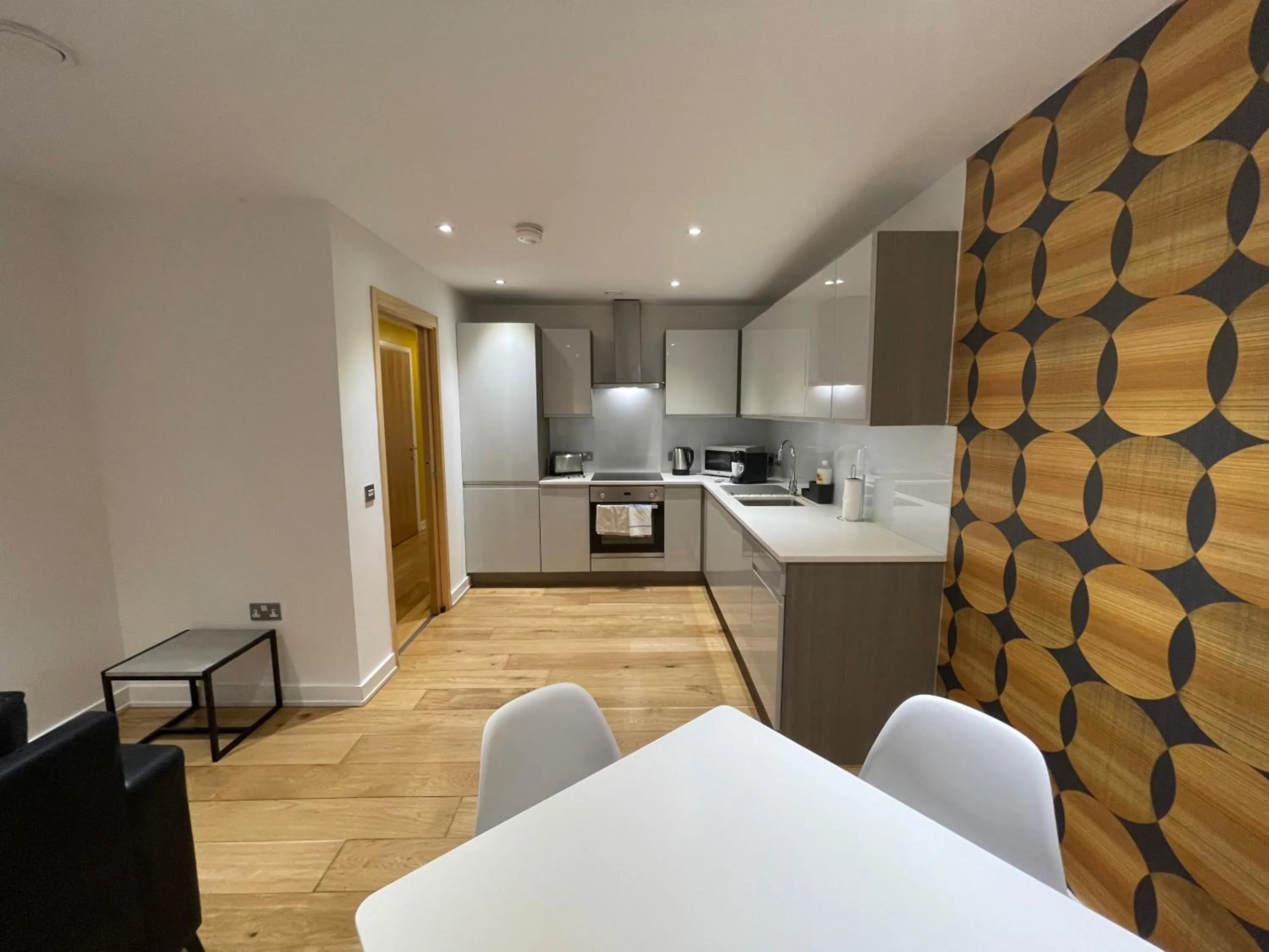 Kitchen or kitchenette in Quay Apartments Manchester