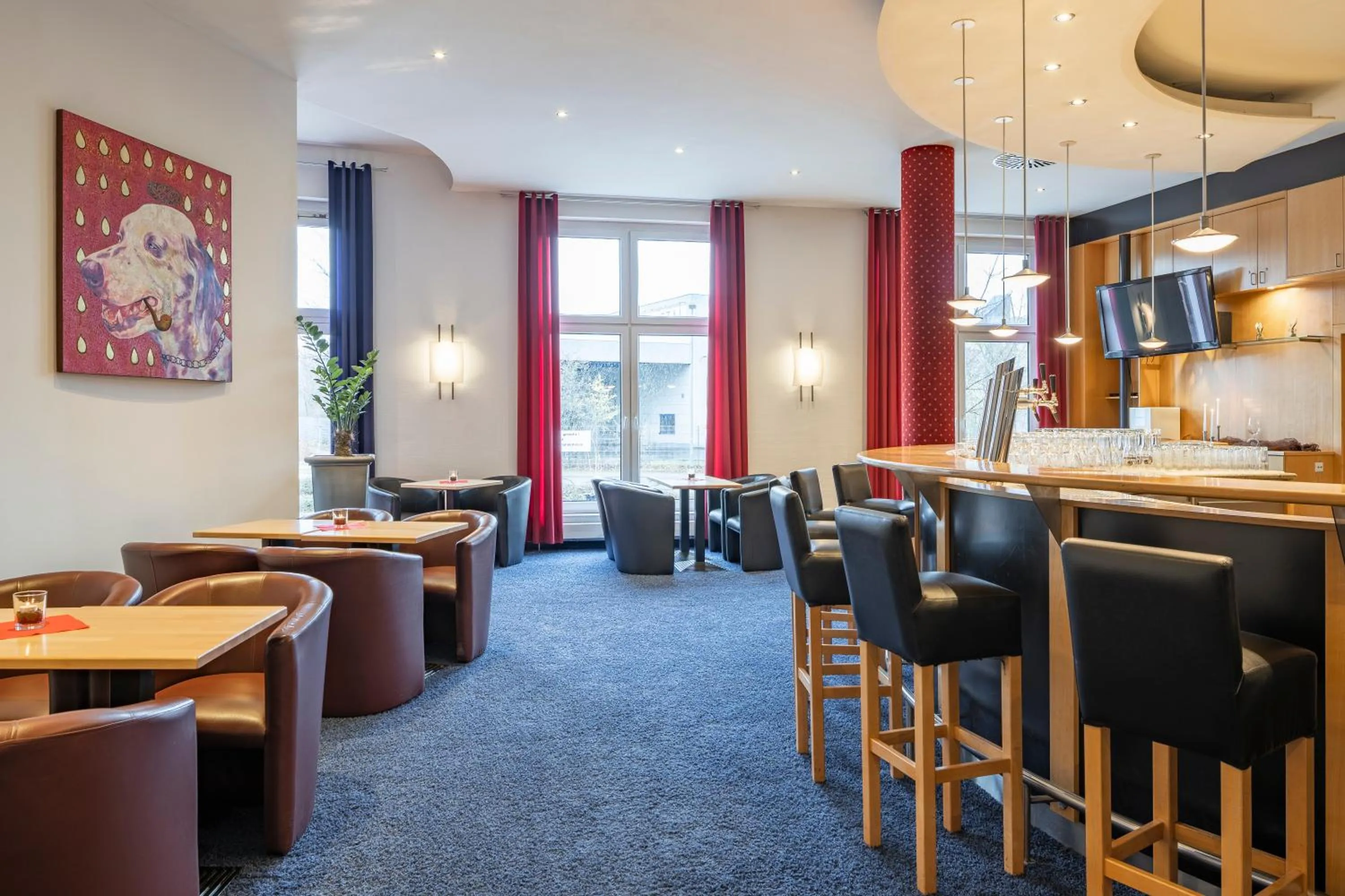 Lounge or bar in Hotel Belmondo Leipzig Airport