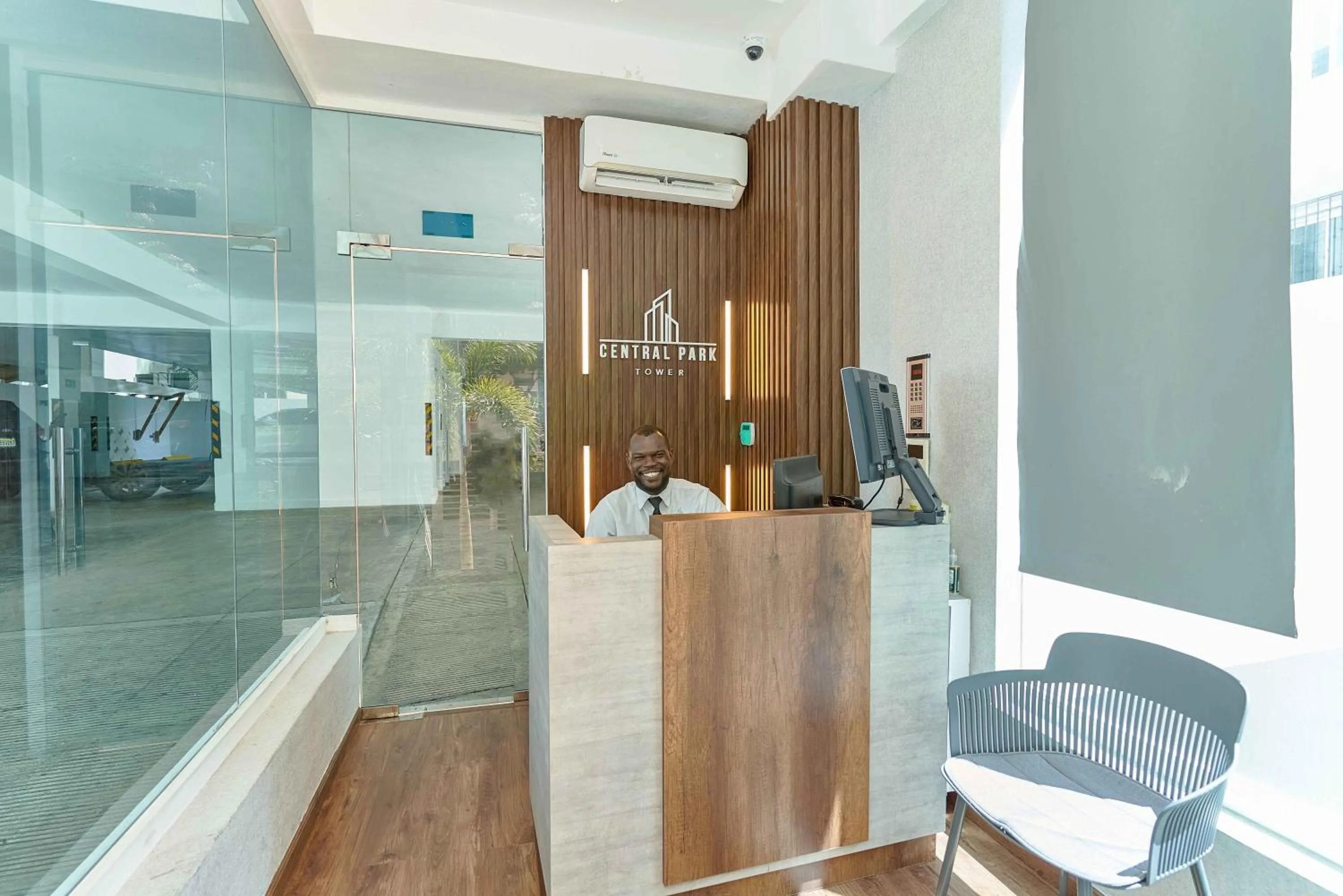 Lobby or reception in Central Park Tower