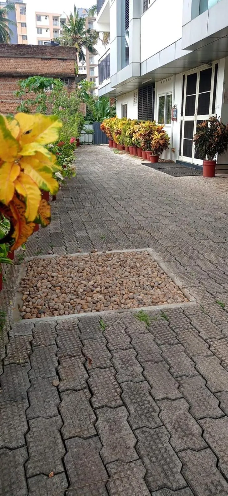 Garden in Indeevaram Residency