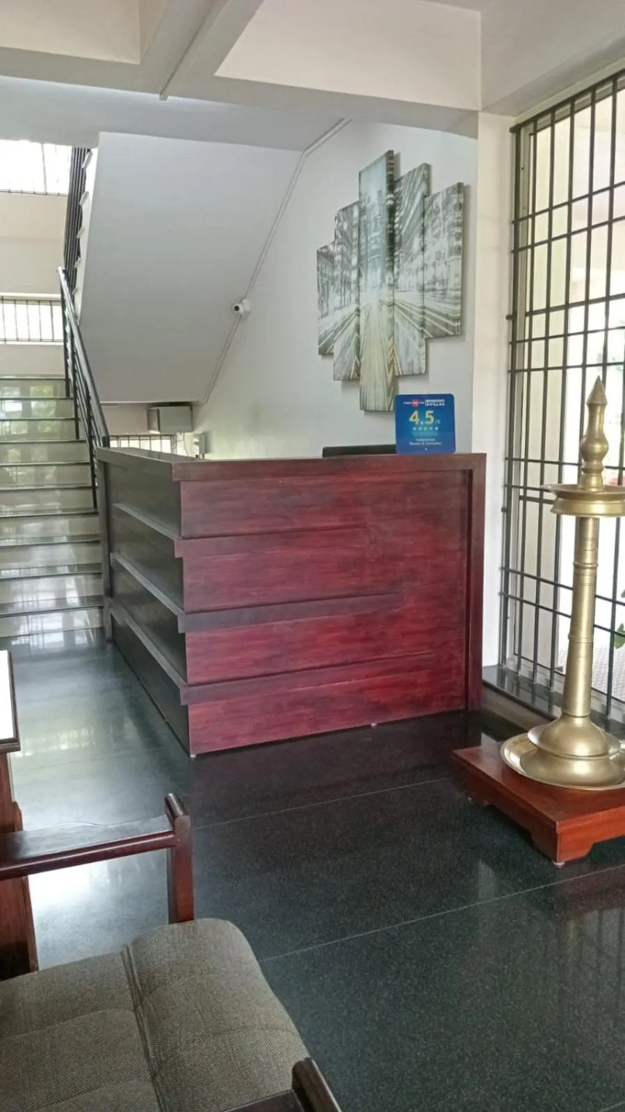 Lobby or reception in Indeevaram Residency