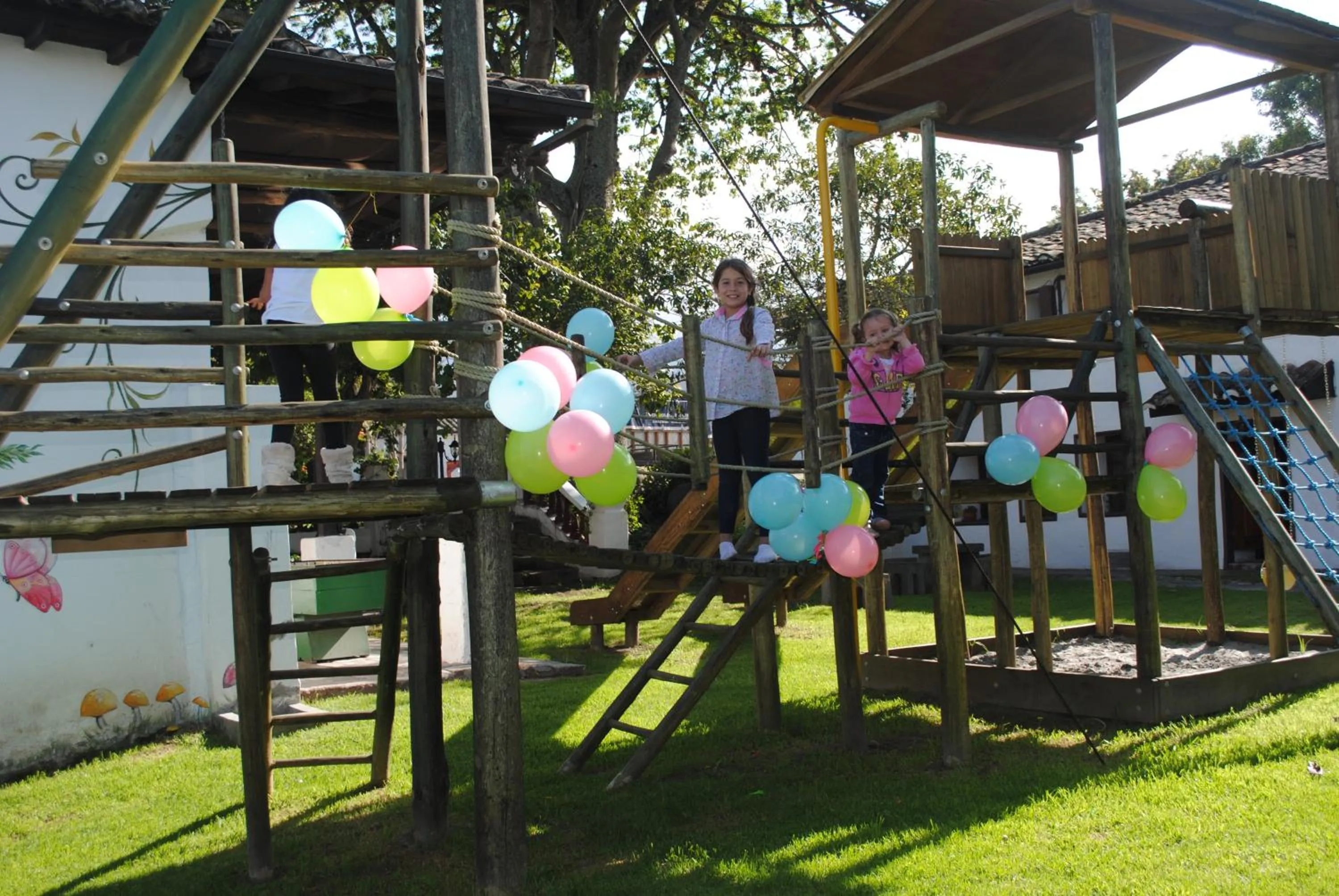 Children play ground in Hacienda Hosteria Chorlavi