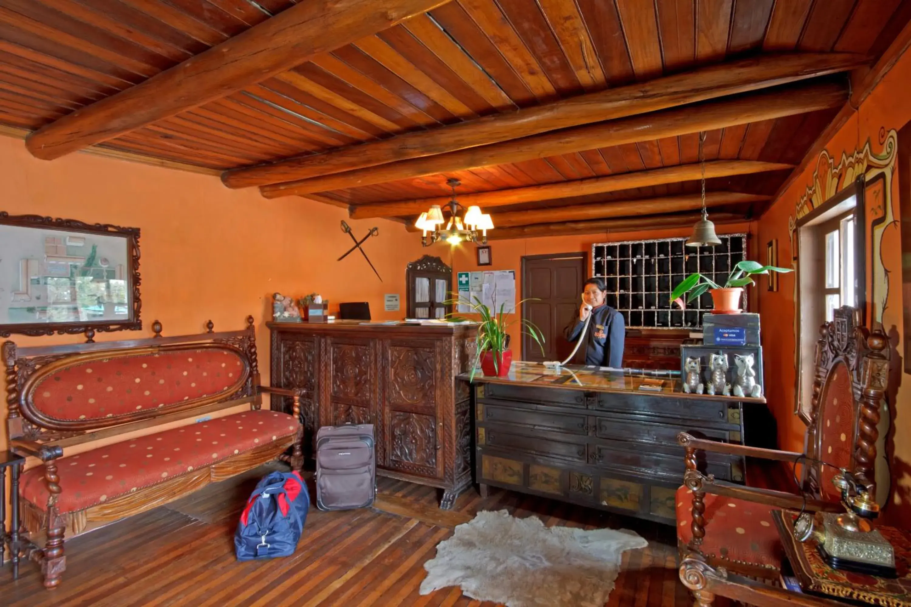 Lobby or reception in Hacienda Hosteria Chorlavi Lobby or reception in Hacienda Hosteria Chorlavi