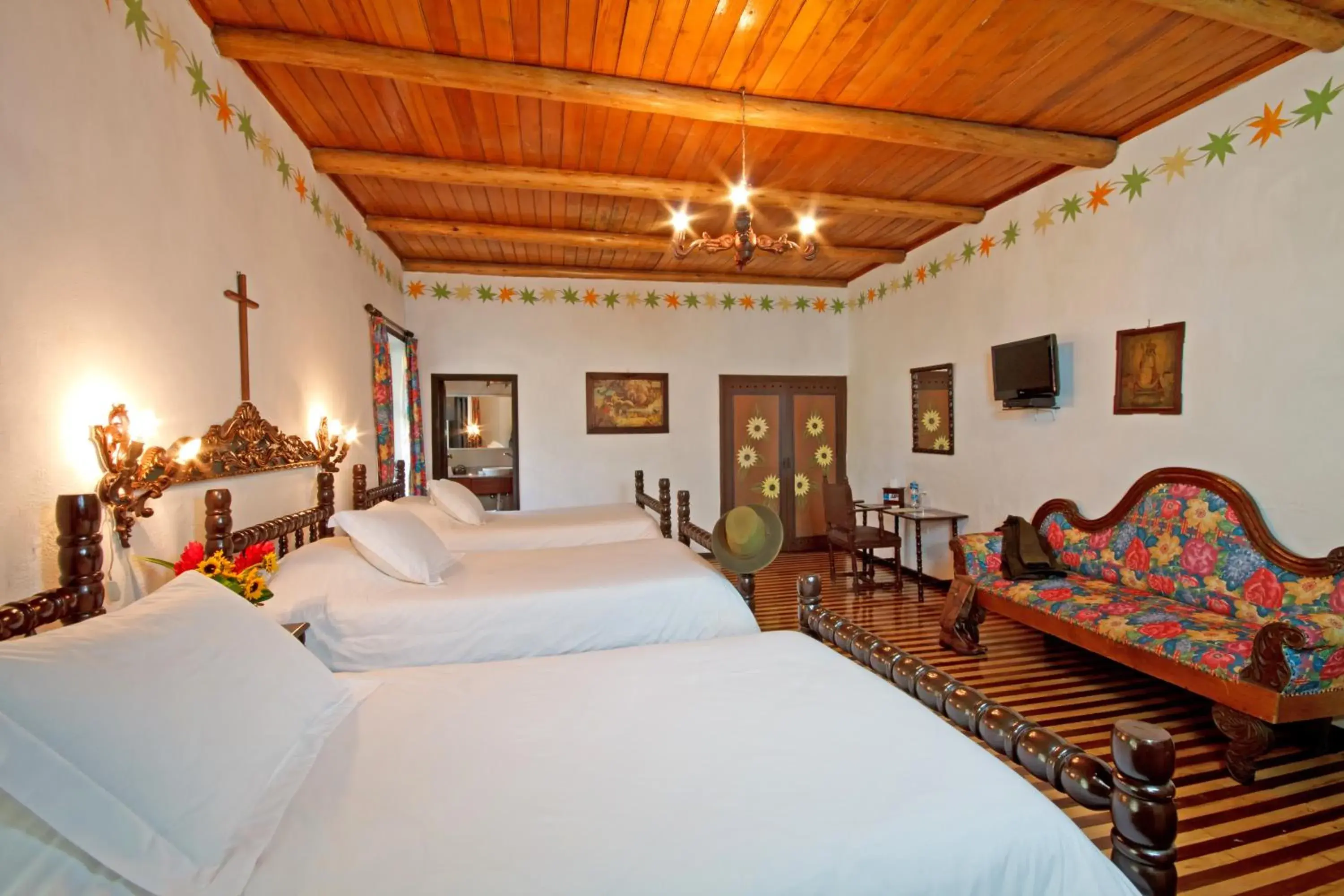 Bedroom, Bed in Hacienda Hosteria Chorlavi Bedroom, Bed in Hacienda Hosteria Chorlavi