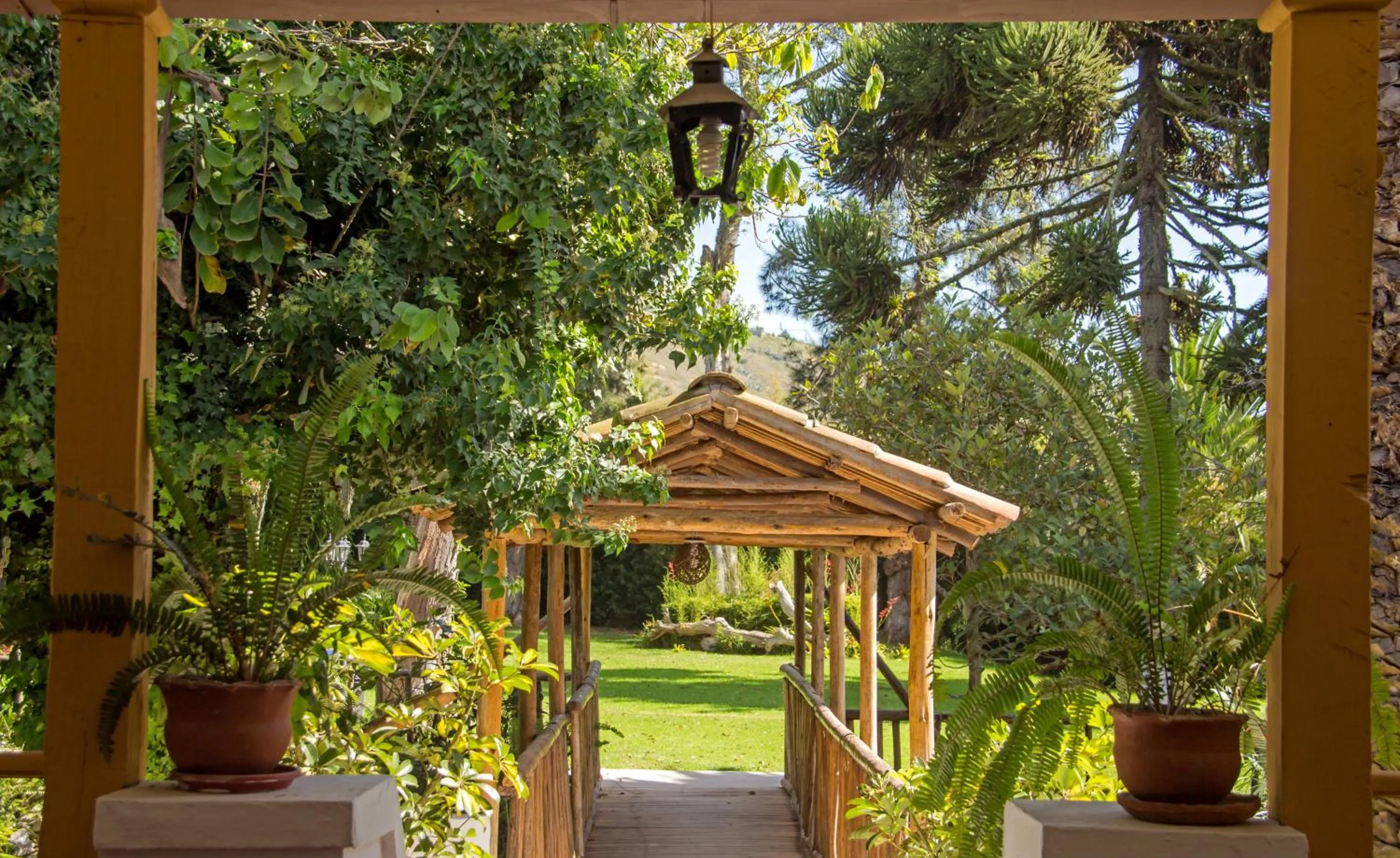 Garden in Hacienda Hosteria Chorlavi