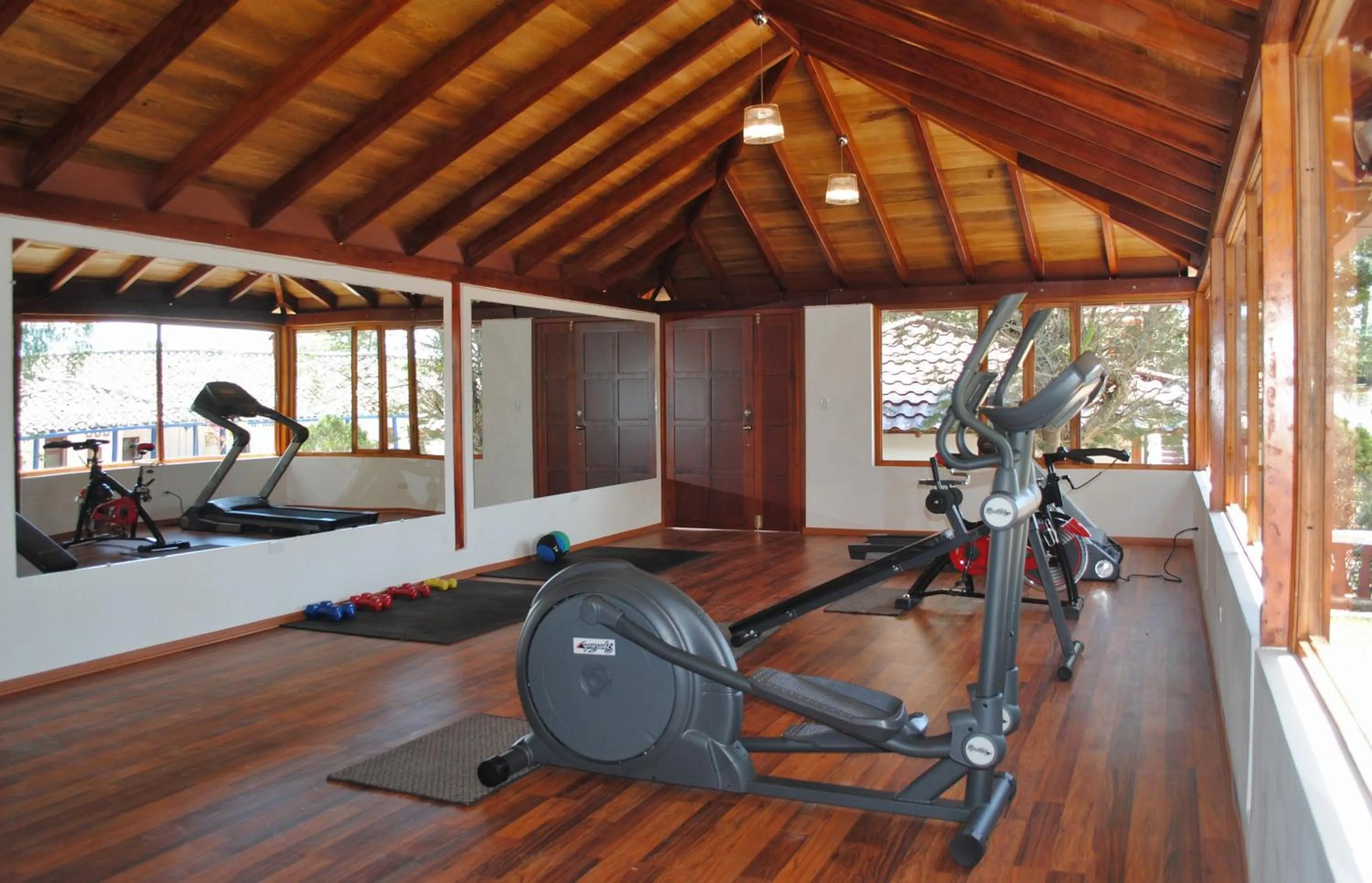 Fitness centre/facilities in Hacienda Hosteria Chorlavi