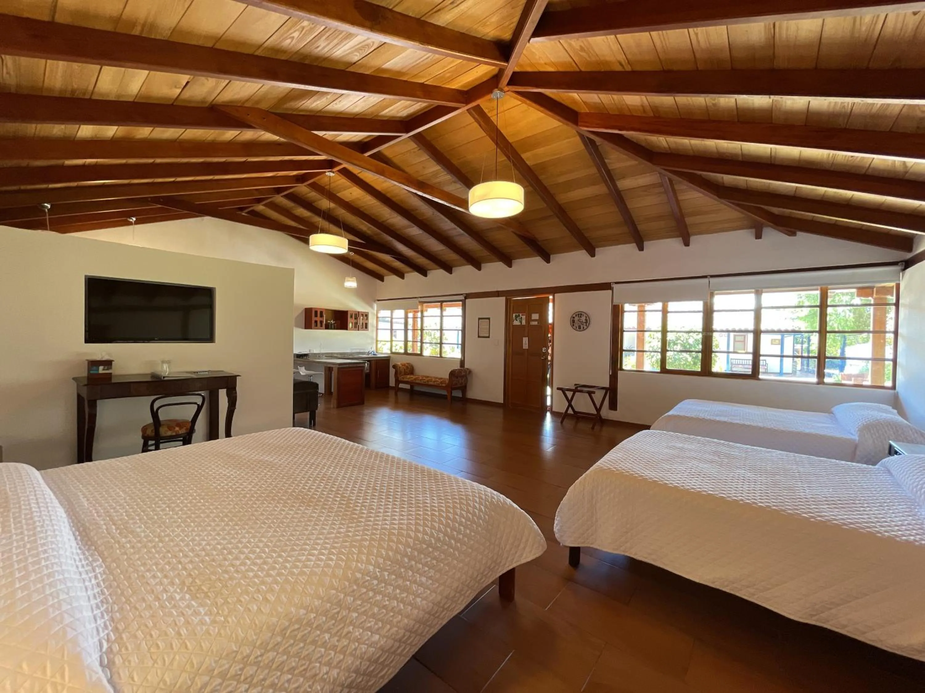 Bed in Hacienda Hosteria Chorlavi