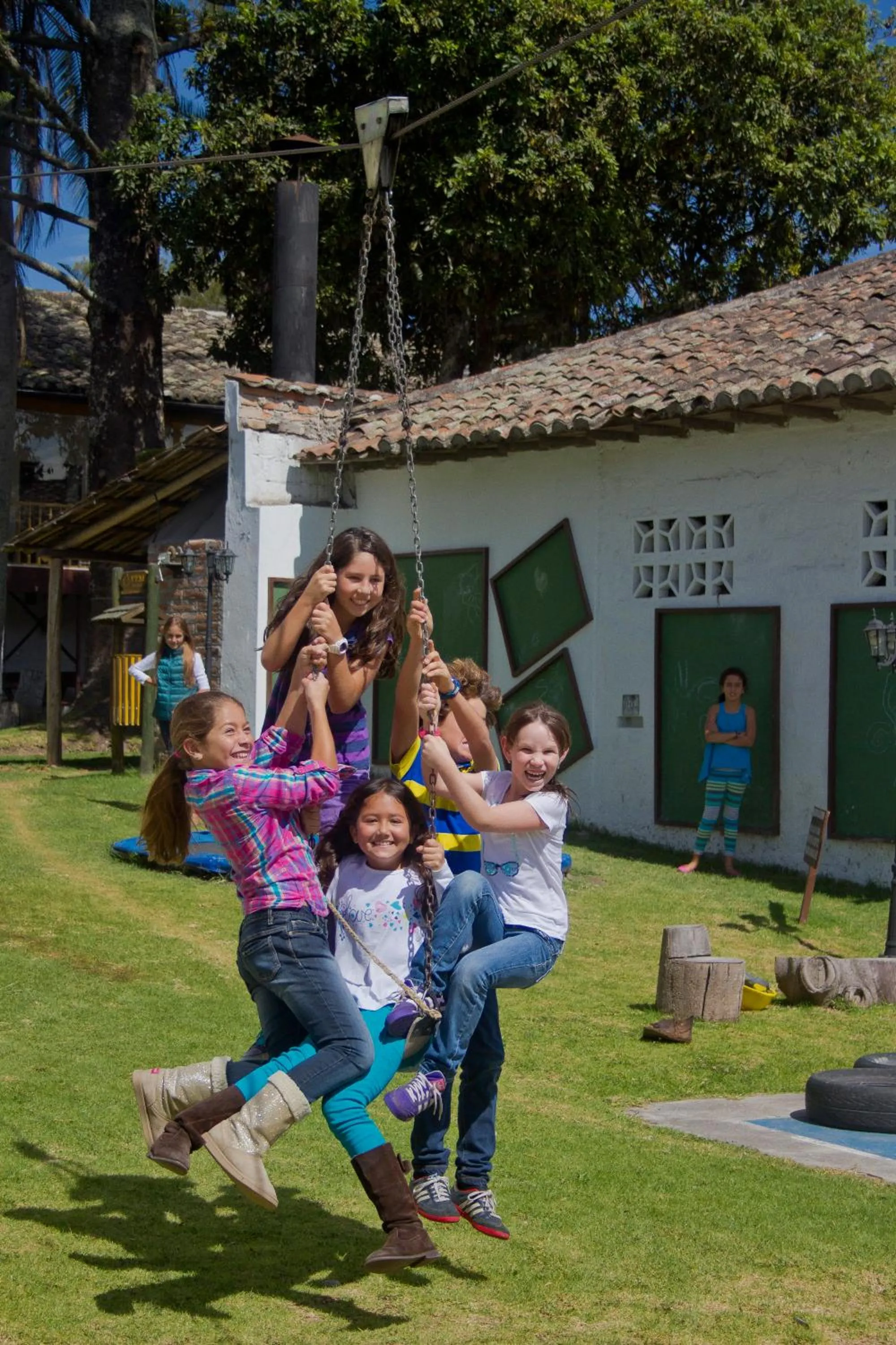 Children play ground in Hacienda Hosteria Chorlavi