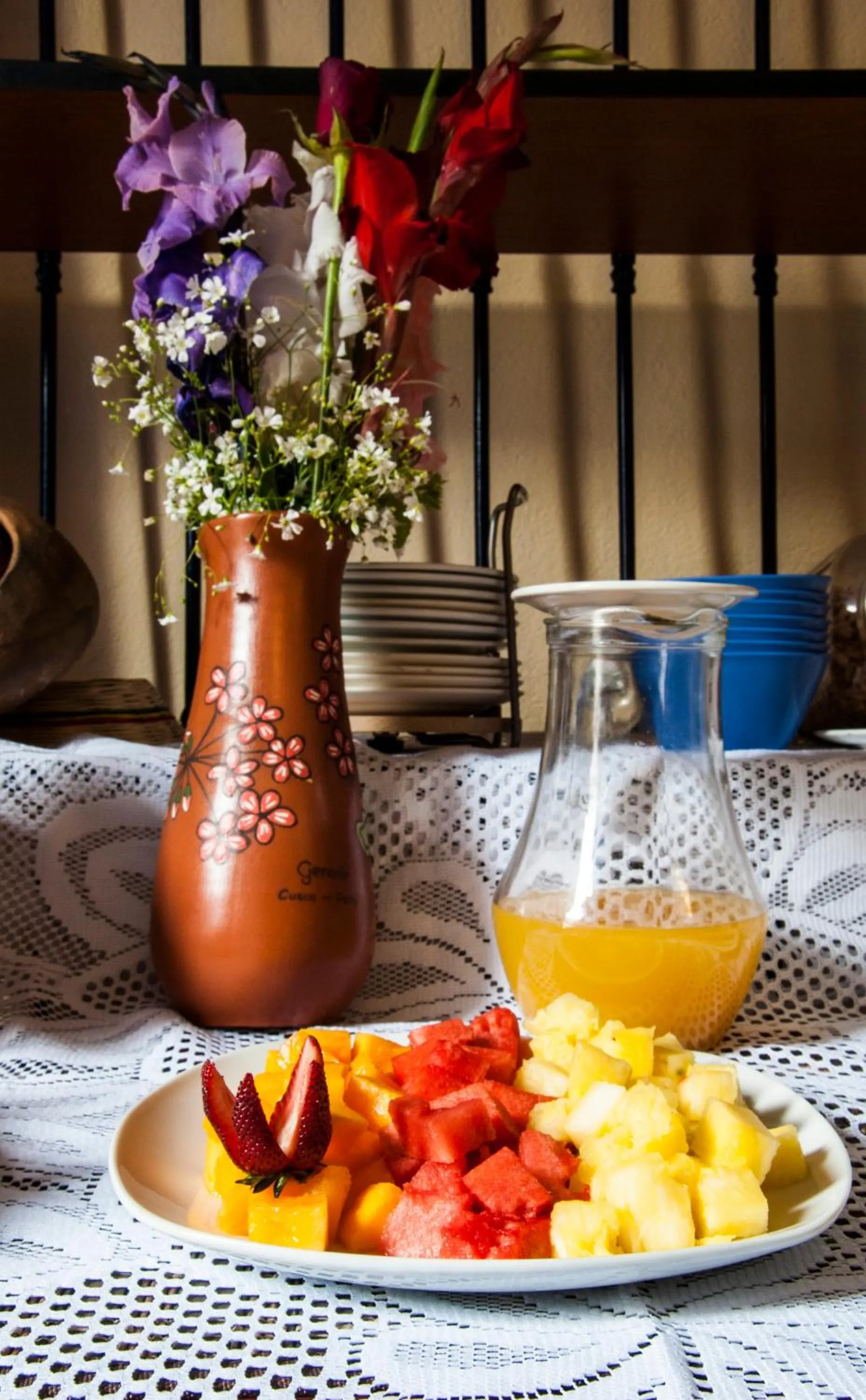 Continental breakfast in Casona les Pleiades