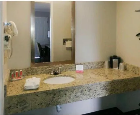 Bathroom in Travelodge by Wyndham Canton-Livonia Area, MI