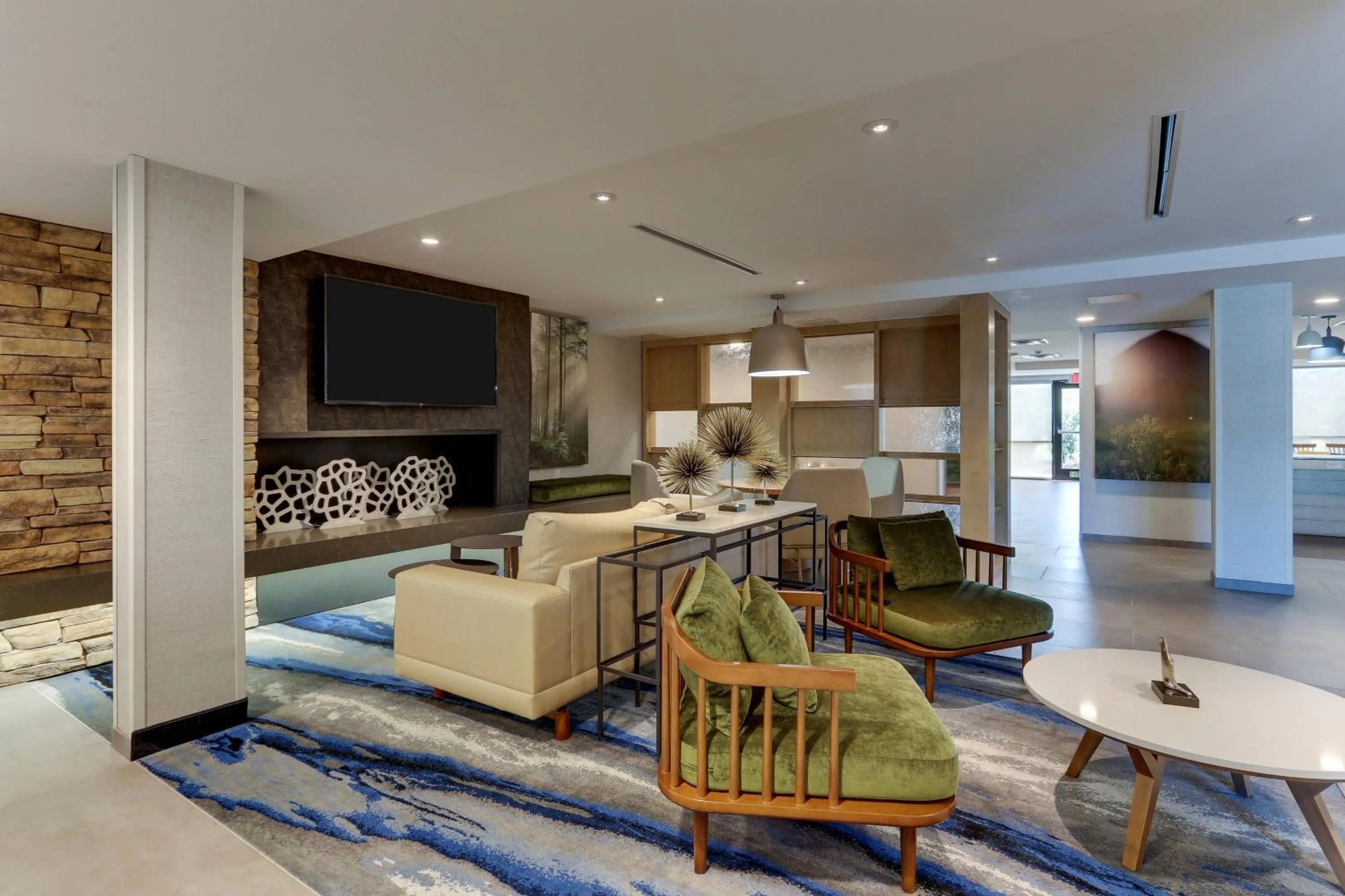 Lobby or reception in Fairfield Inn & Suites Southport