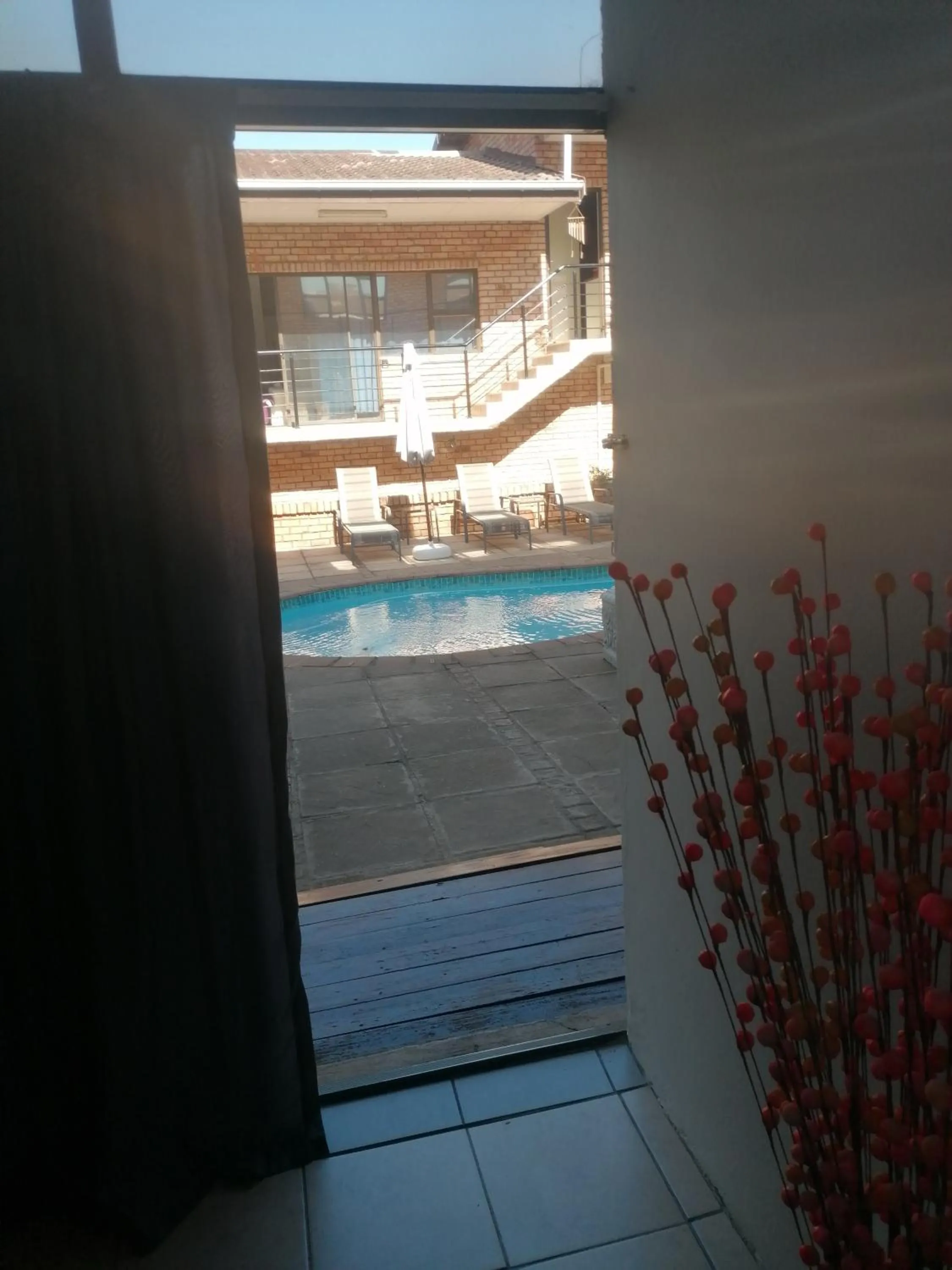 Pool view in Hidden Inn