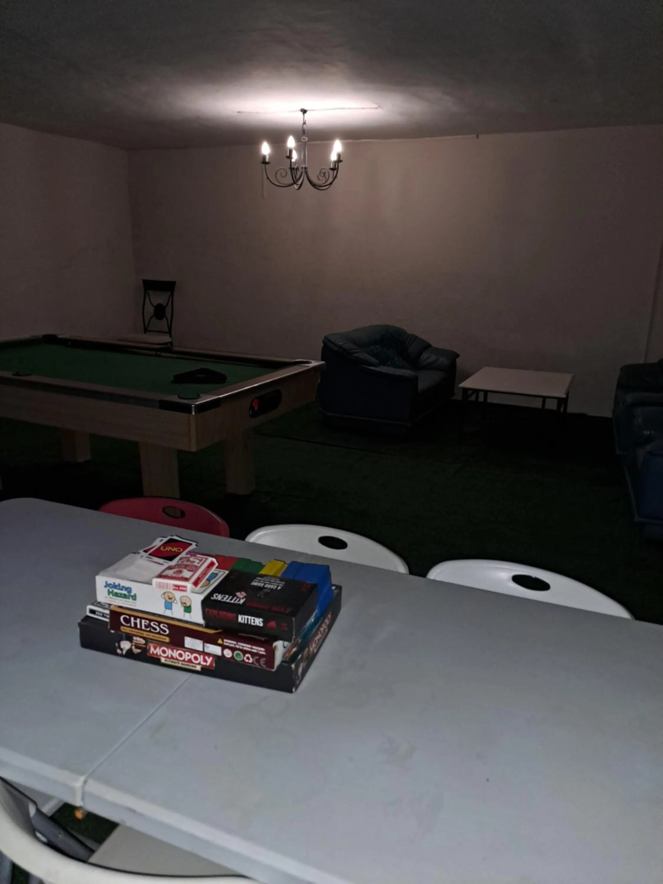 Game Room in Hidden Inn