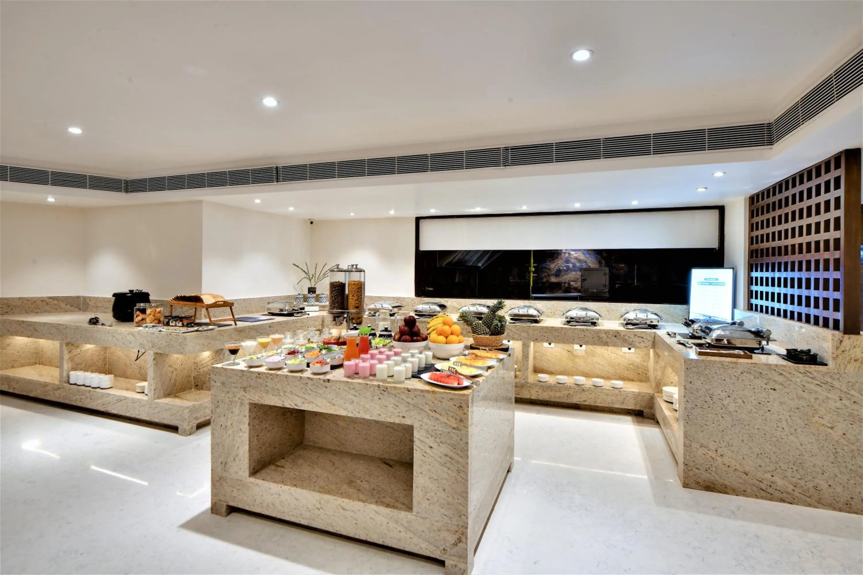 Buffet breakfast in The Fern Residency, Subhash Bridge, Ahmedabad