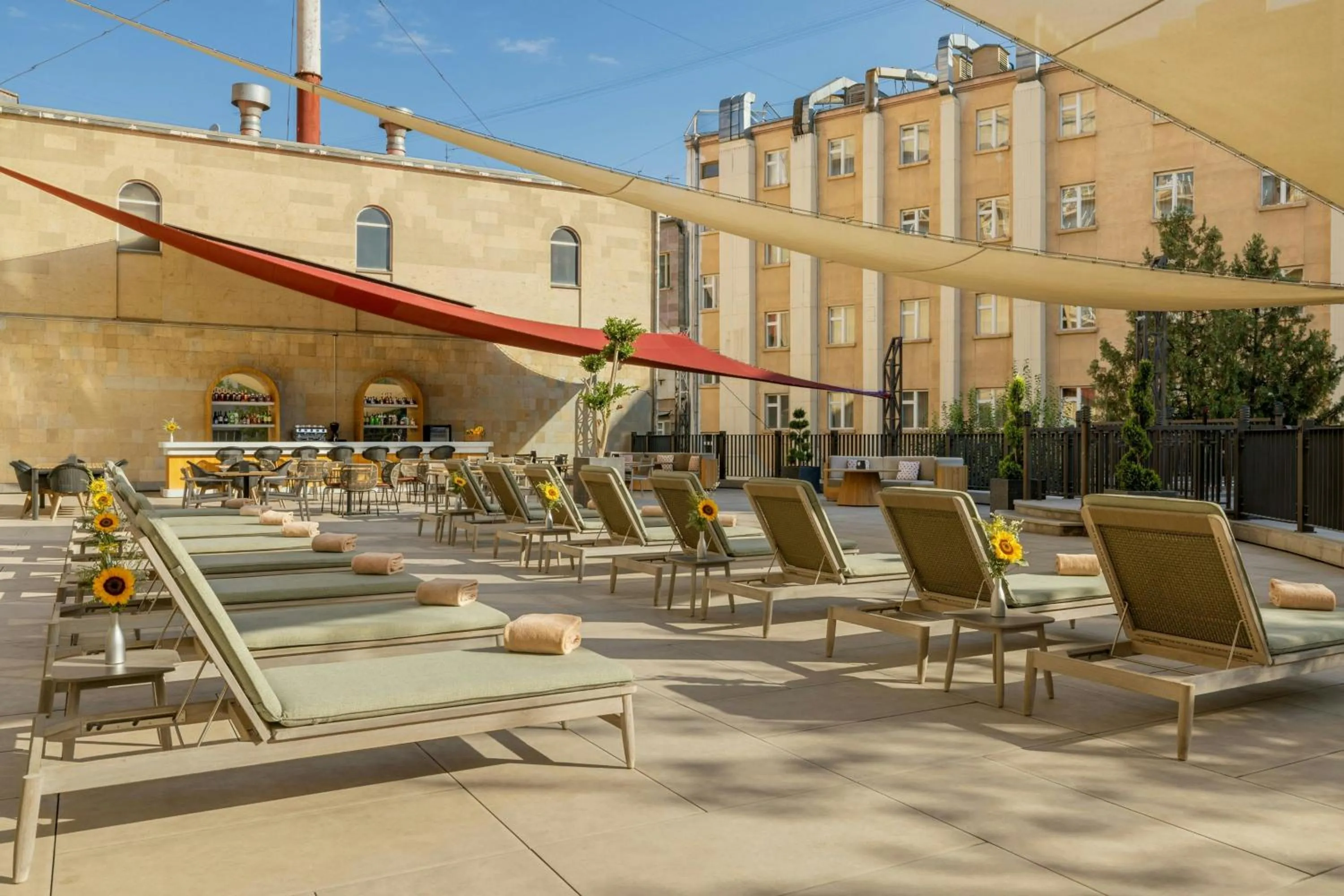 Swimming pool in Armenia Marriott Hotel Yerevan