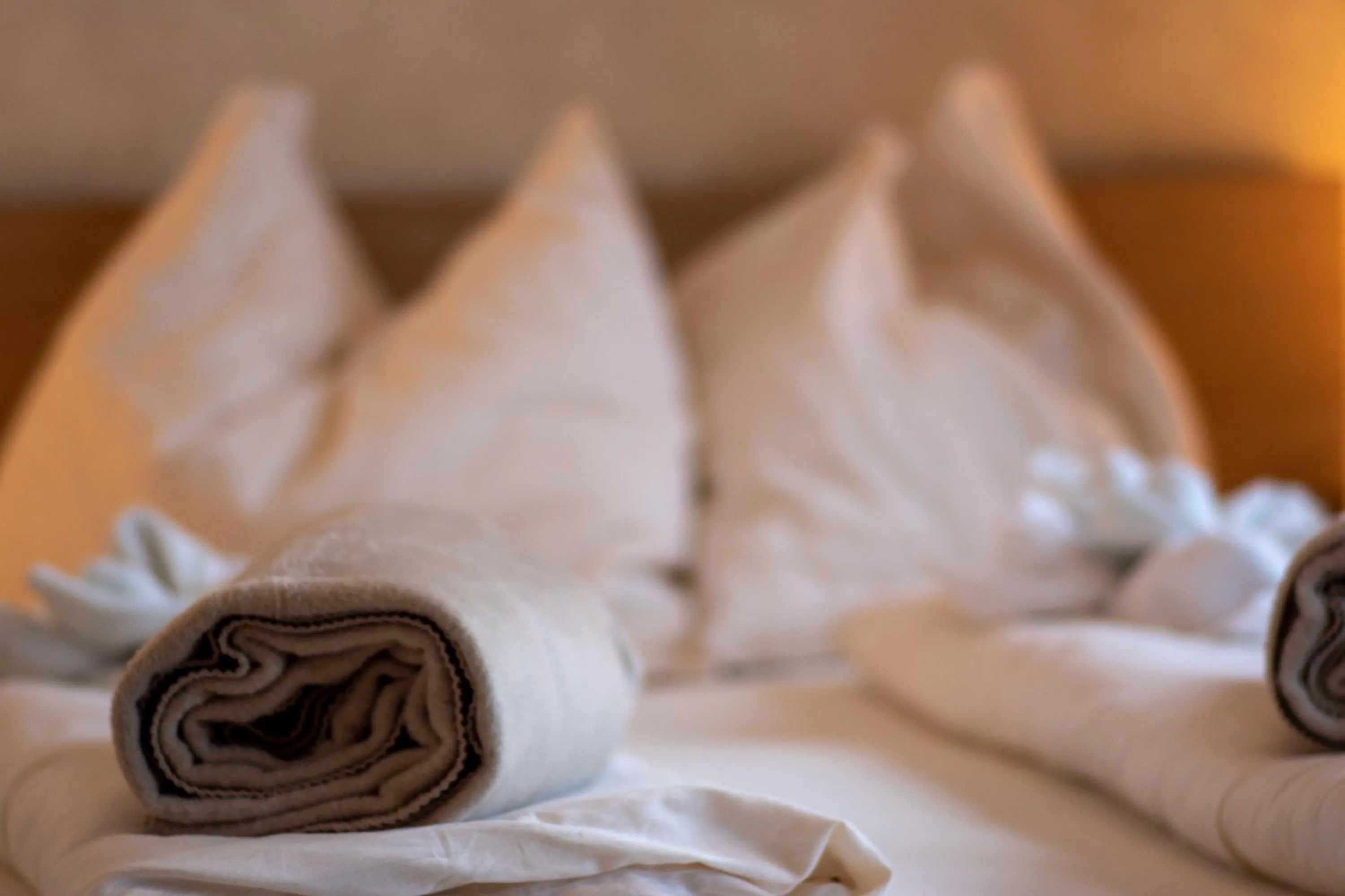 towels, Bed in Bergzeit Appartments