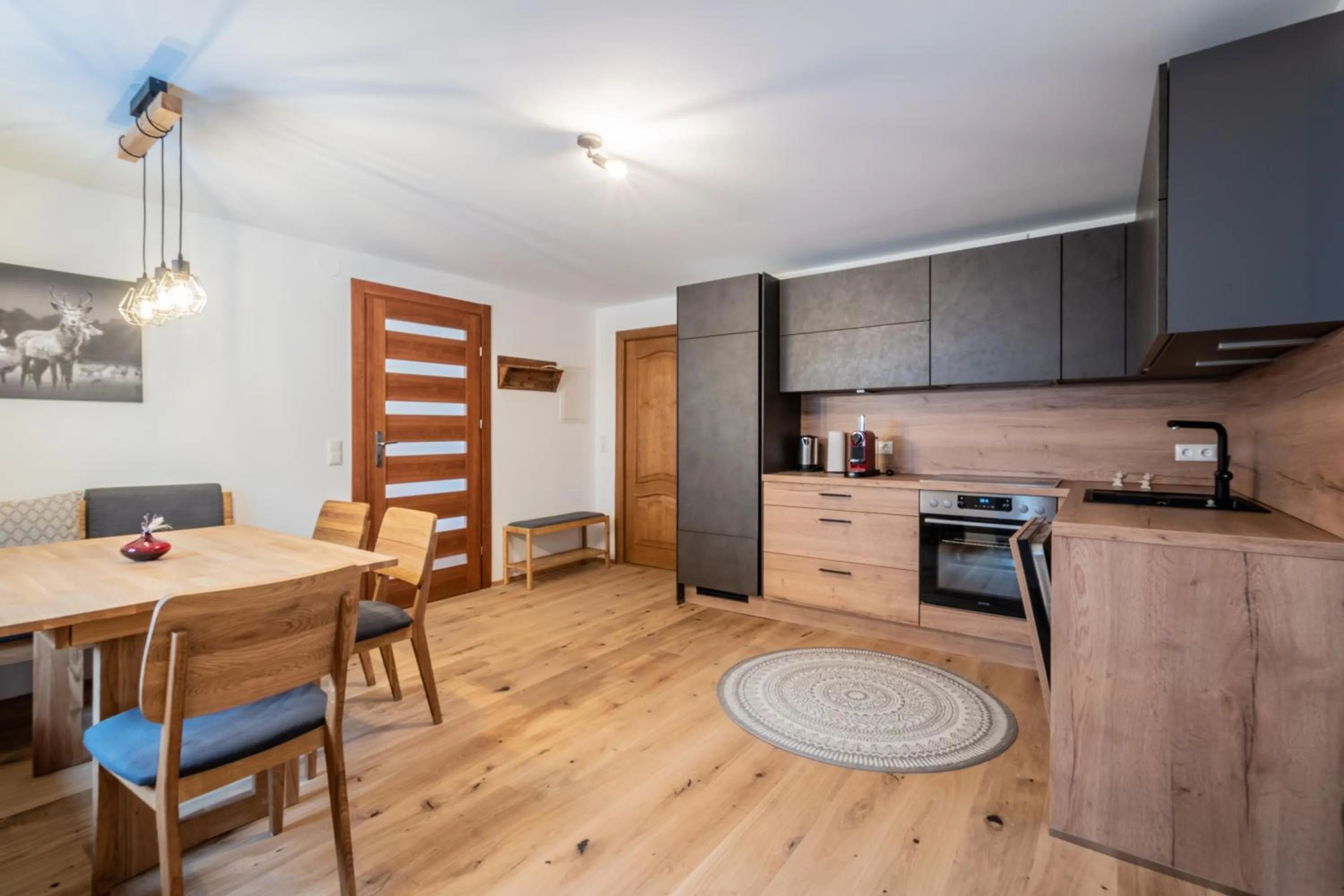 kitchen in Bergzeit Appartments