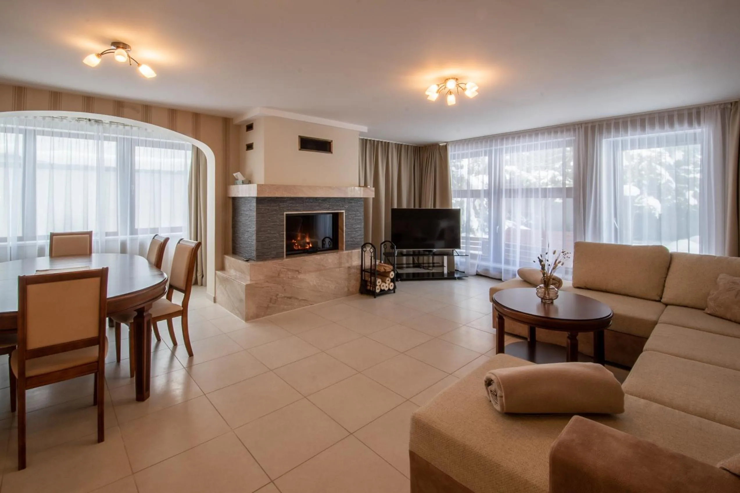 Living room in Bergzeit Appartments