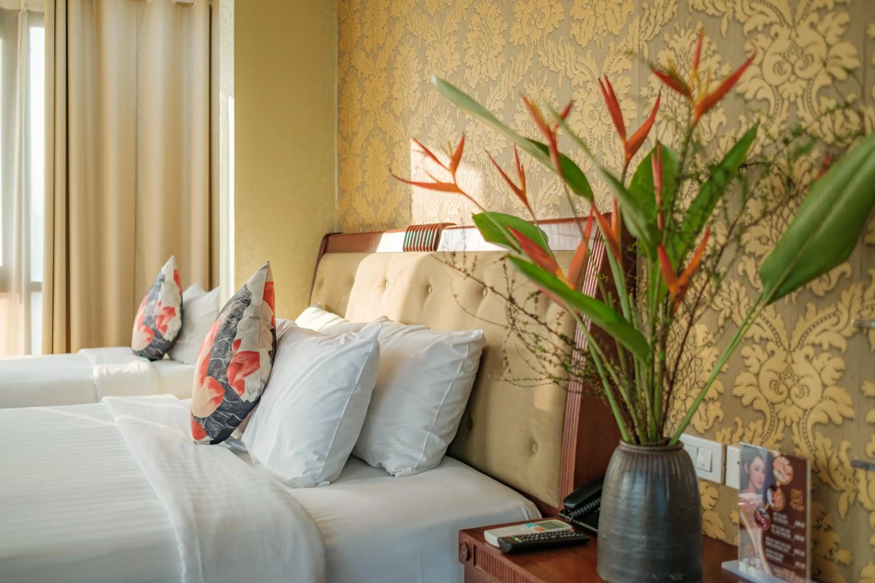 Bed in Sunset Westlake Hanoi Hotel